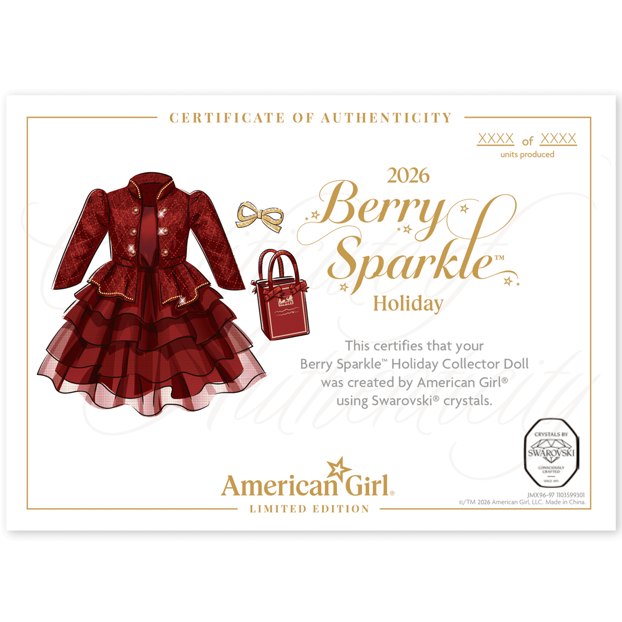 American Girl® 2026 Berry Sparkle™ Holiday Collector Doll