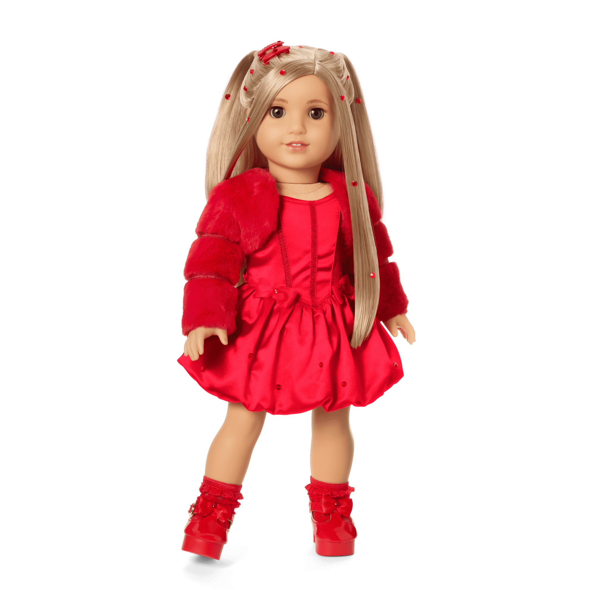 July Ruby Beauty Outfit for 18-inch Dolls