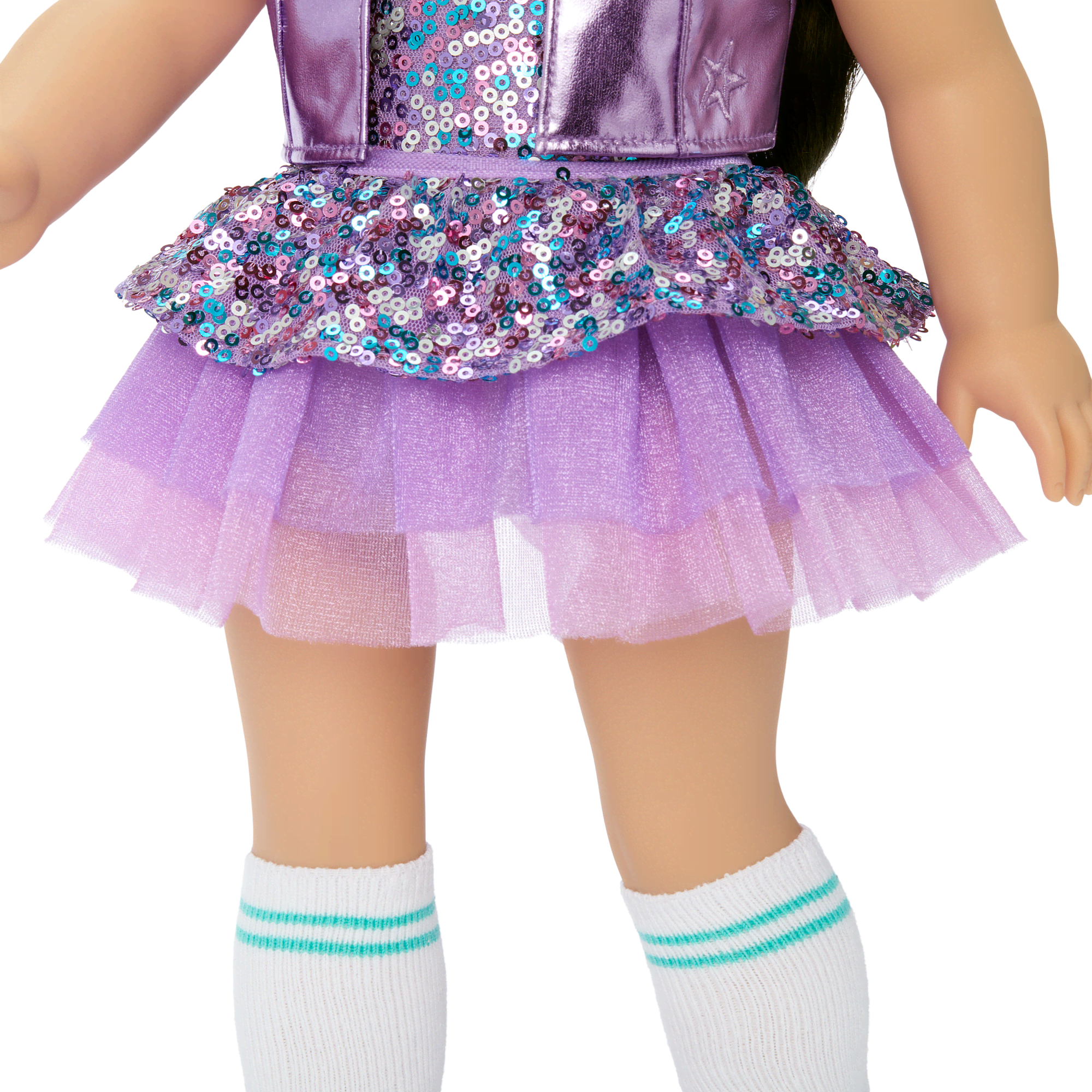 Truly Me™ #111 Doll & Dance All Day Set with wavy black-brown hair
