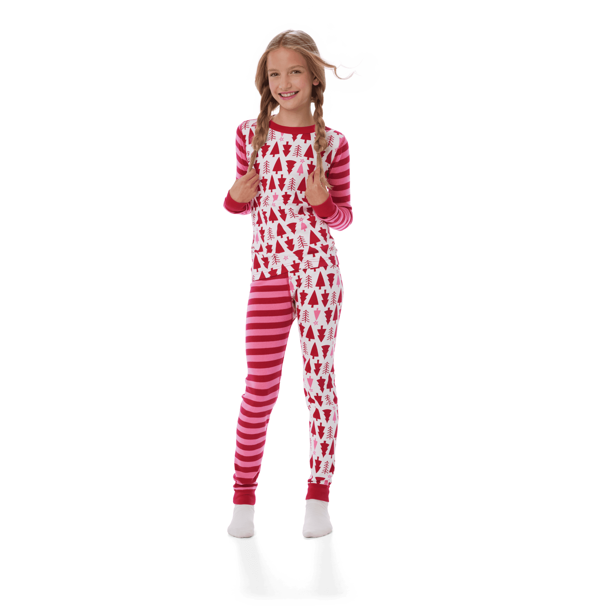 American Girl® x Hanna Andersson Holiday Treetops Pajamas for Little Girls &