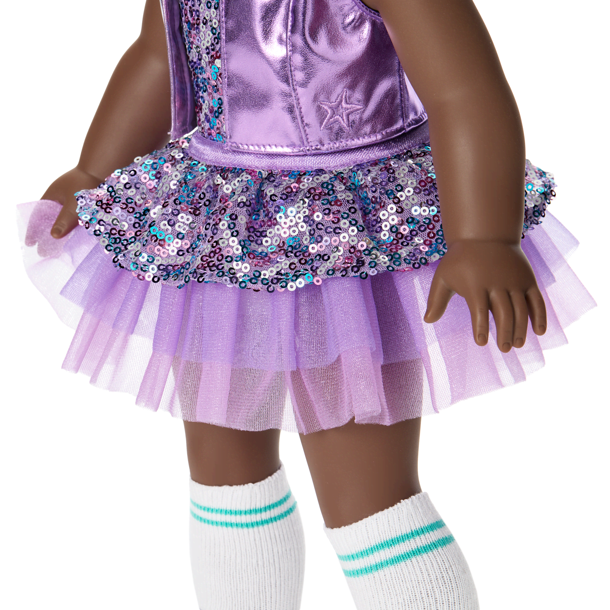 Truly Me™ #127 Doll & Dance All Day Set with curly dark-brown hair