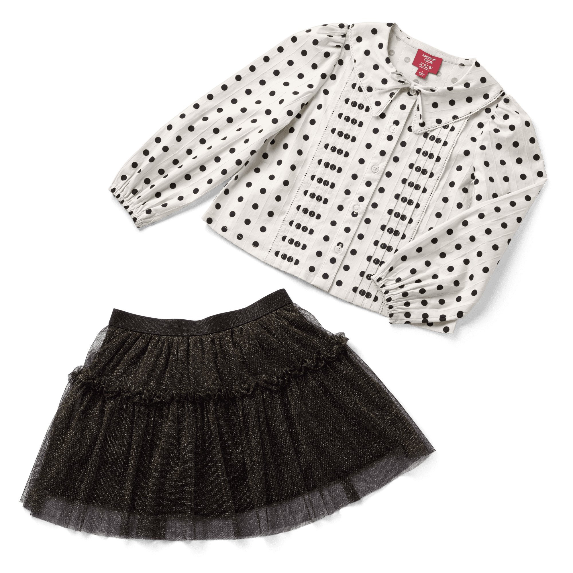 American Girl® x J.Crew Polka-Dot Top & Tulle Skirt Bundle for Girls