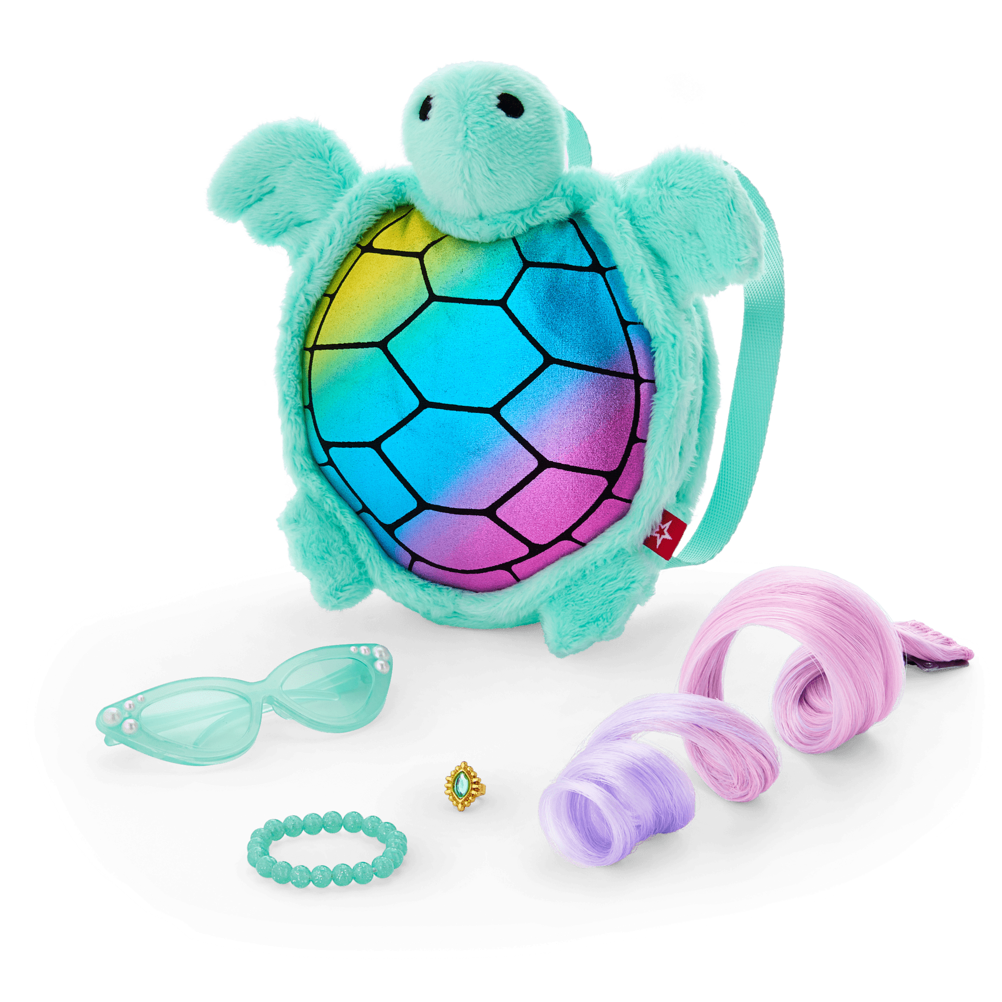 Shimmering Sea Turtle Backpack & Accessory Set for 18-inch Dolls