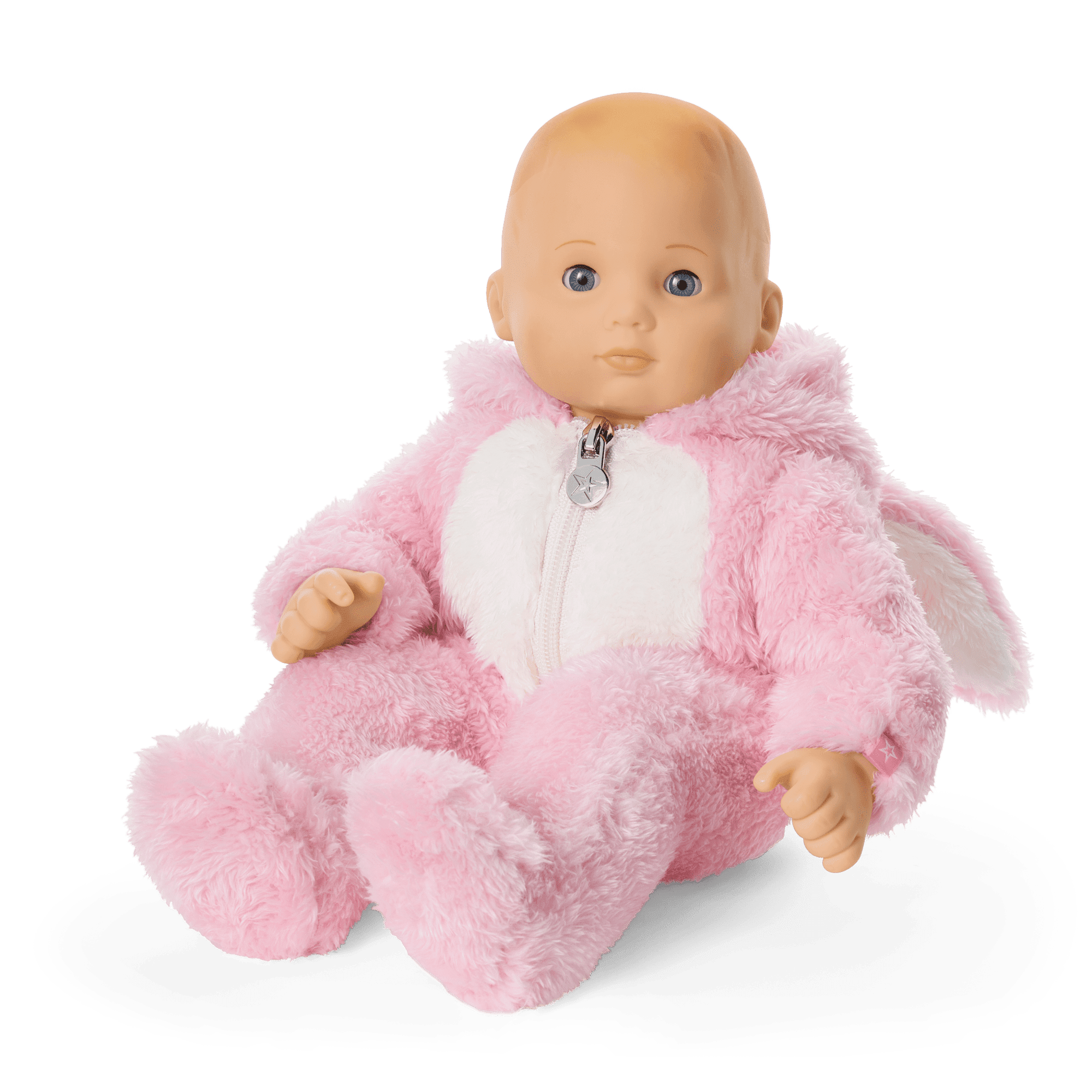 Playful Pink Bunny One-Piece Outfit for Bitty Baby® Dolls
