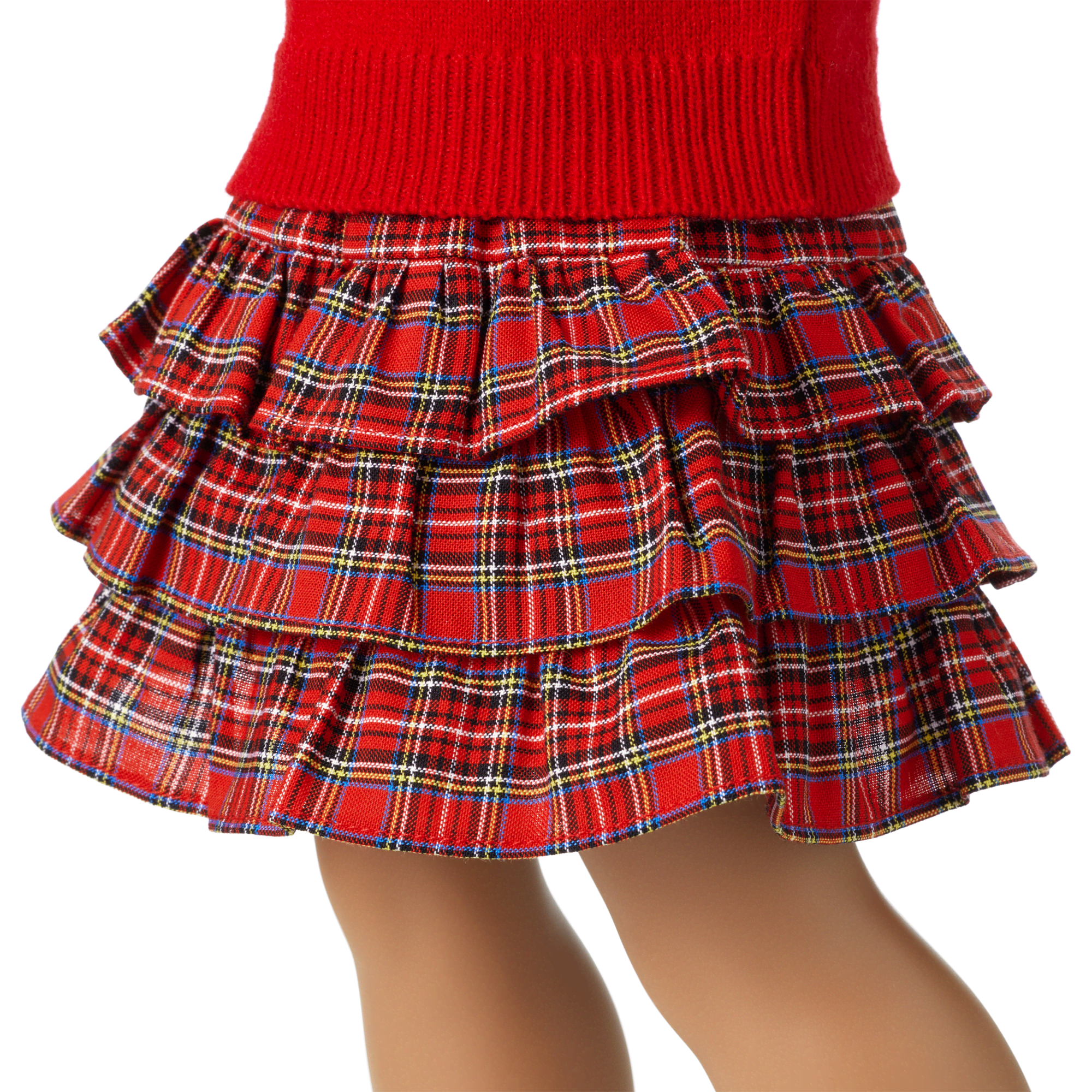 American Girl® x J.Crew Tiered Plaid Skirt for 18-inch Dolls