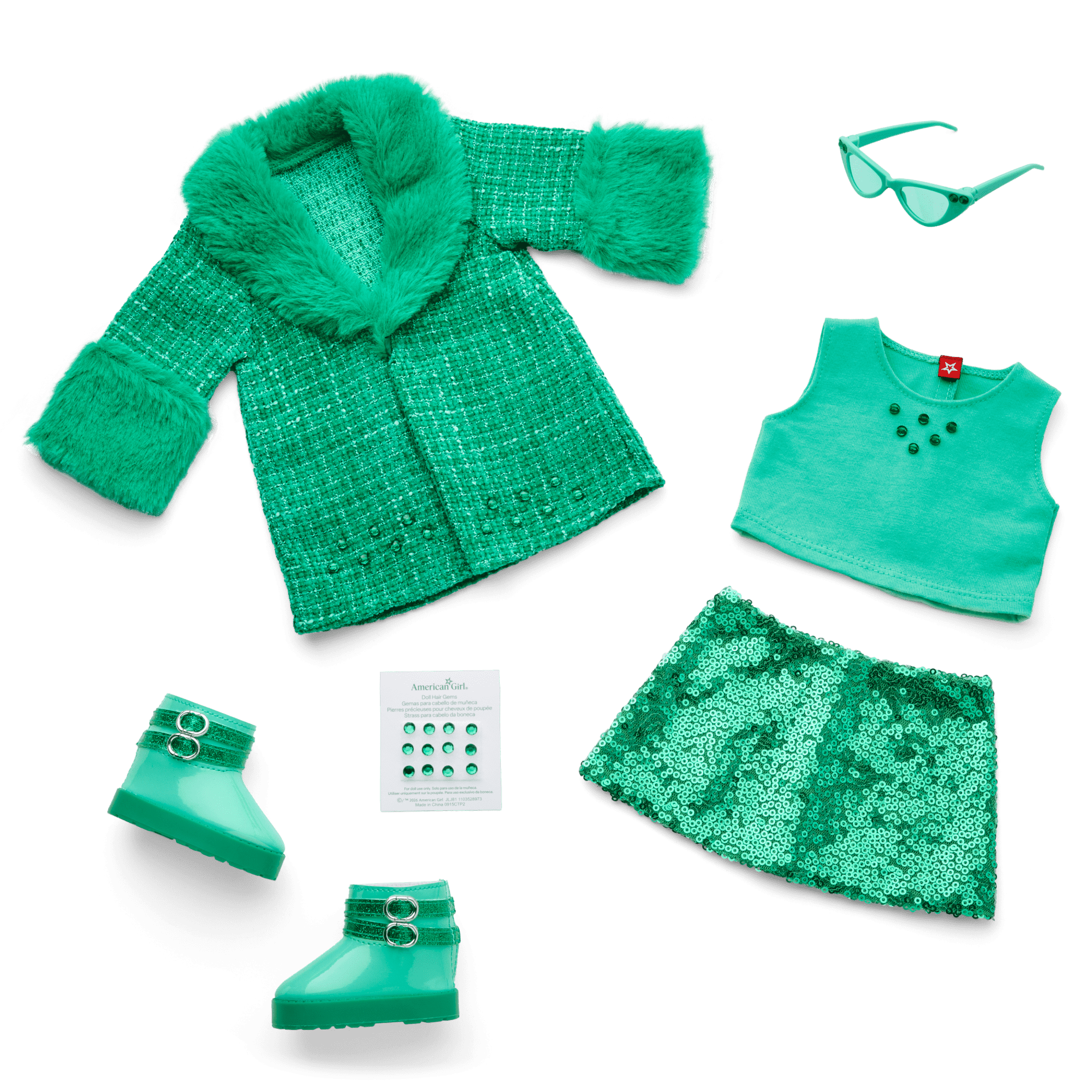 May Emerald Icon Outfit for 18-inch Dolls