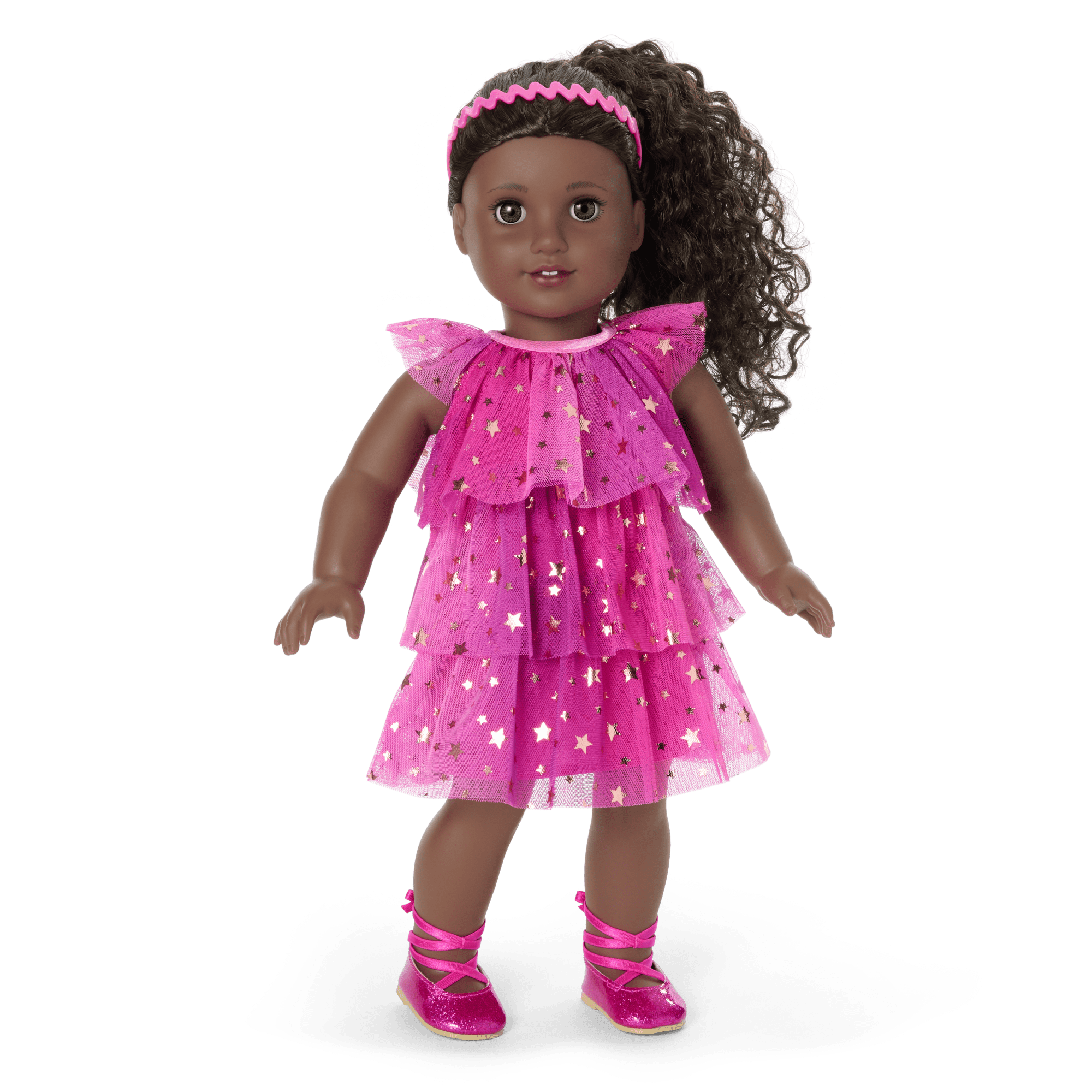 Pink Party-Ready Dress & Party Accessories for 18-inch Dolls