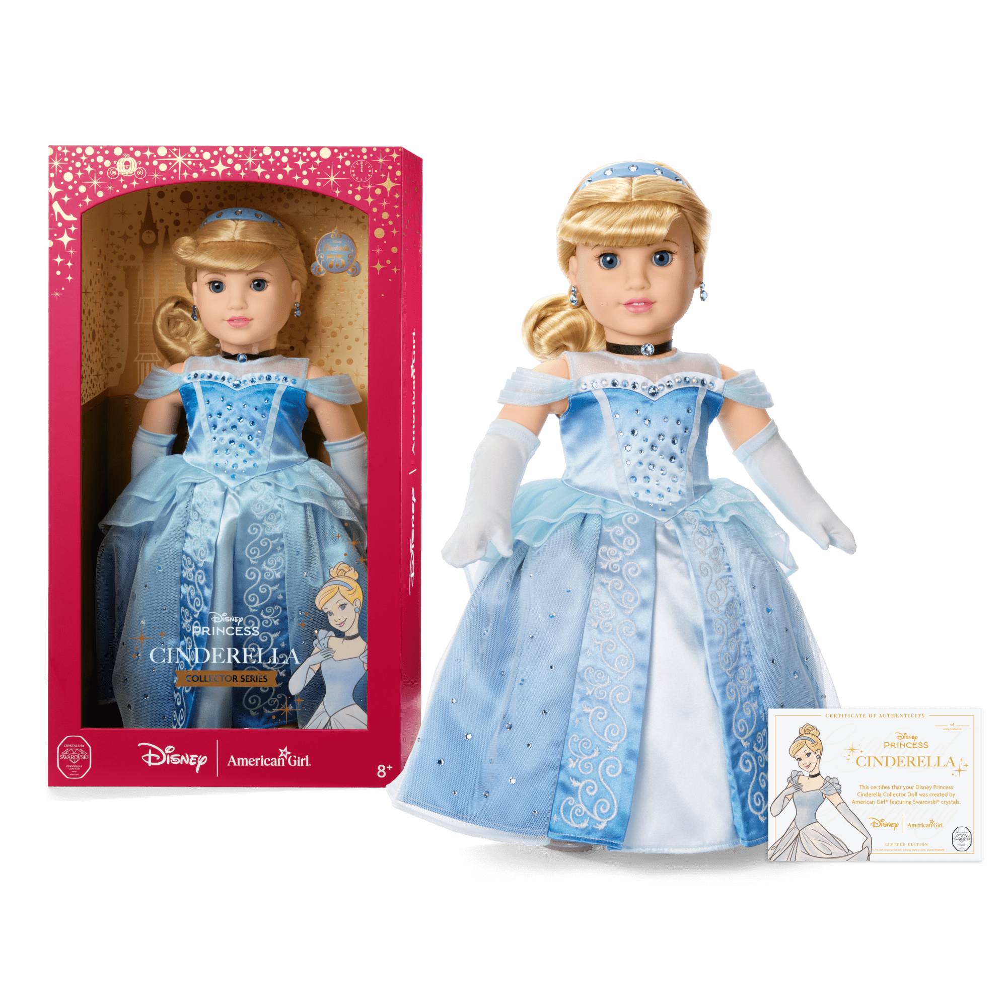 Disney Princess Cinderella 18-inch Doll by American Girl® Collector Series