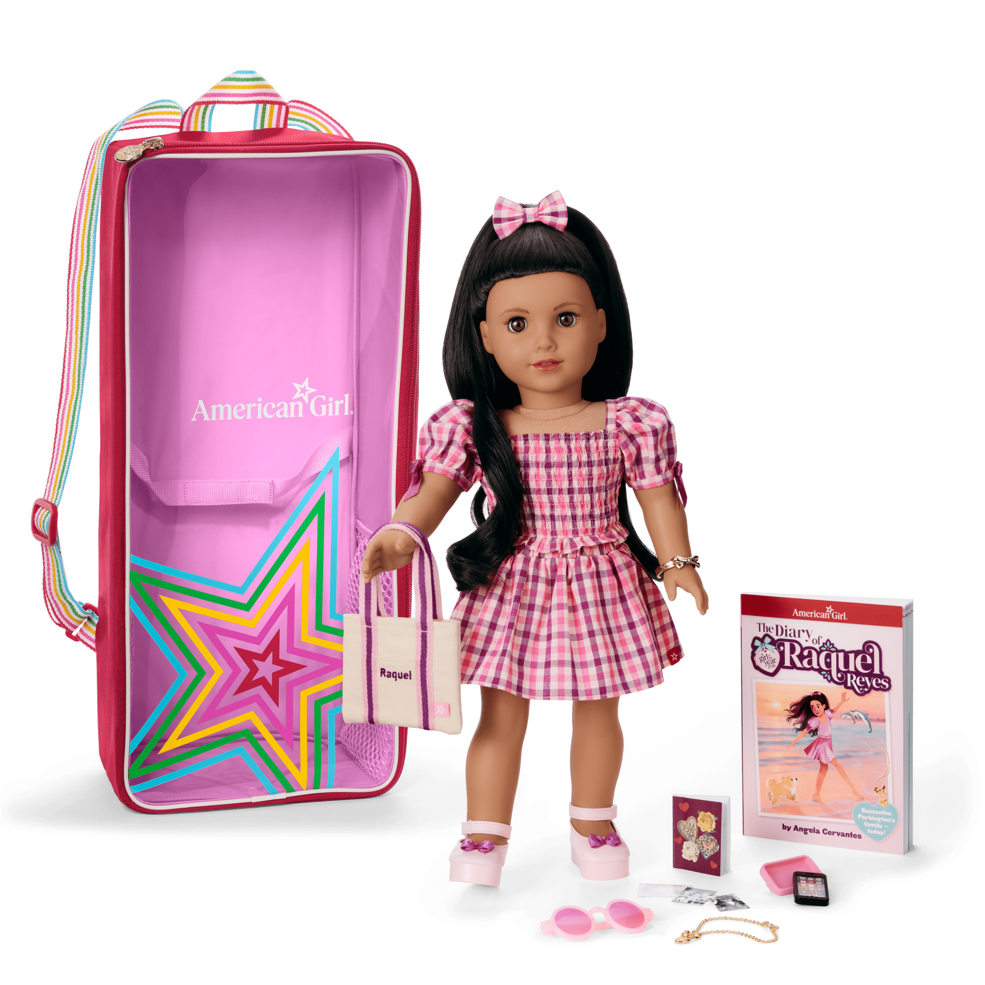 Raquel™ 18-inch Doll, Journal, Accessories & Doll Carrier (Girl of the Year™ 2026)