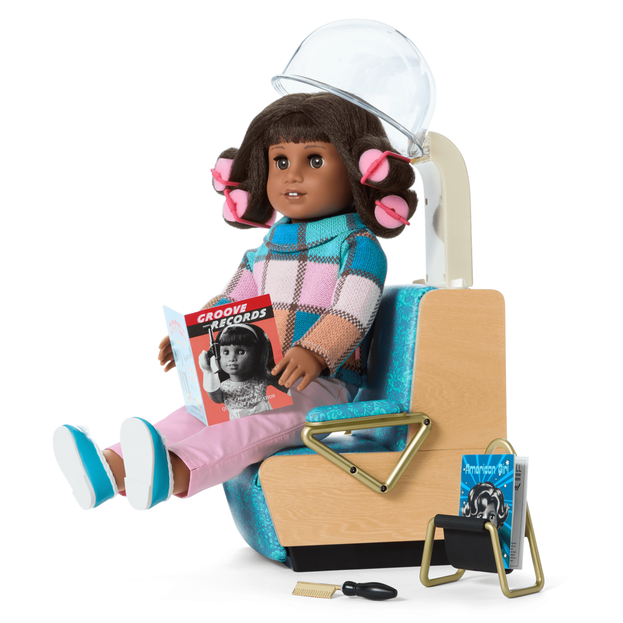 Melody’s™ Salon Chair & Accessories for 18-inch Dolls (Historical Characters)