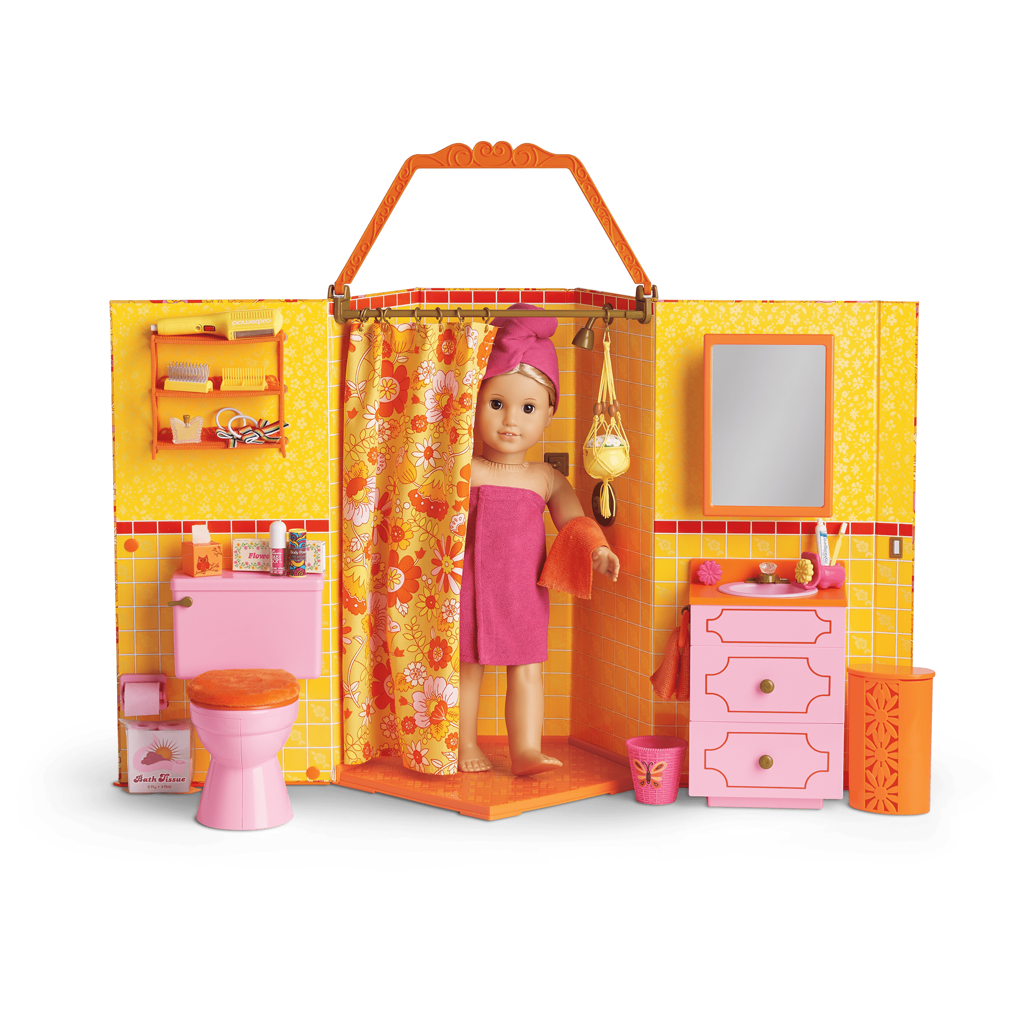American girl doll julie's bathroom set 2025