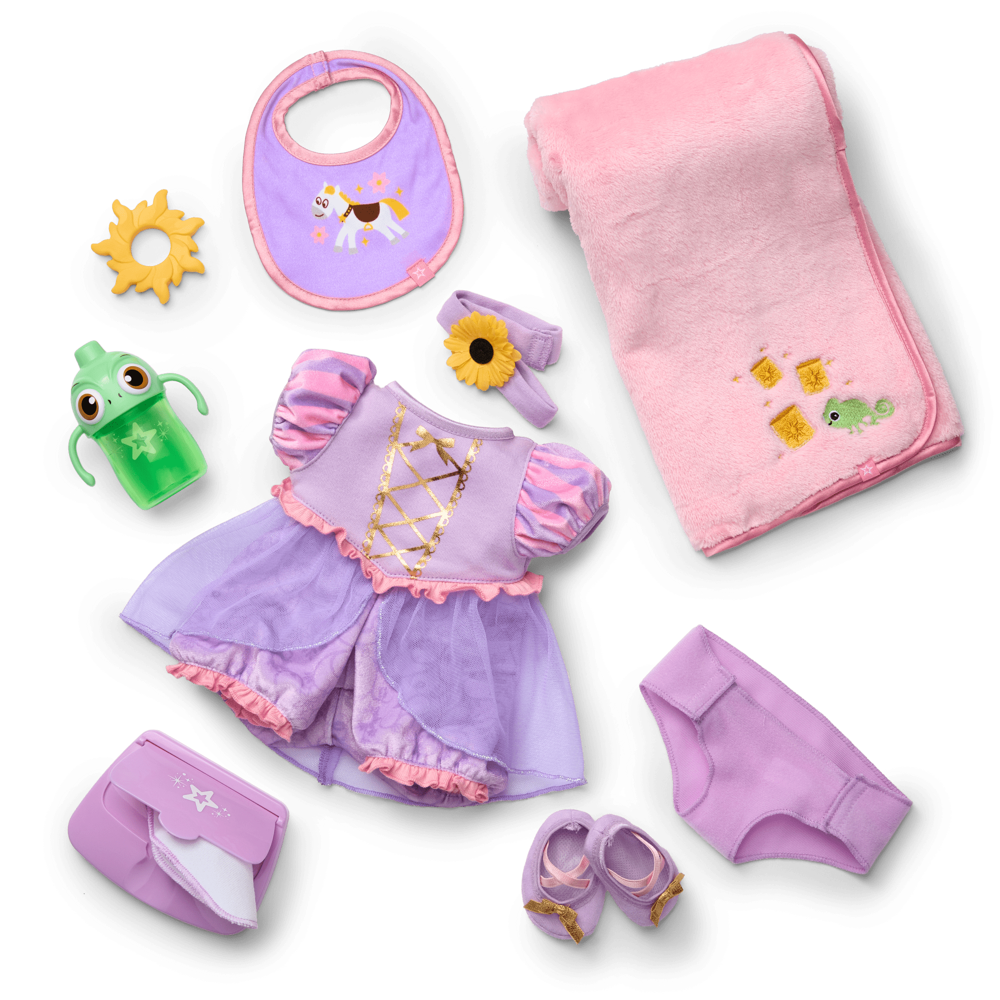 Disney Princess Rapunzel Cuddle & Care Set with Bitty Baby® Doll by American Girl®