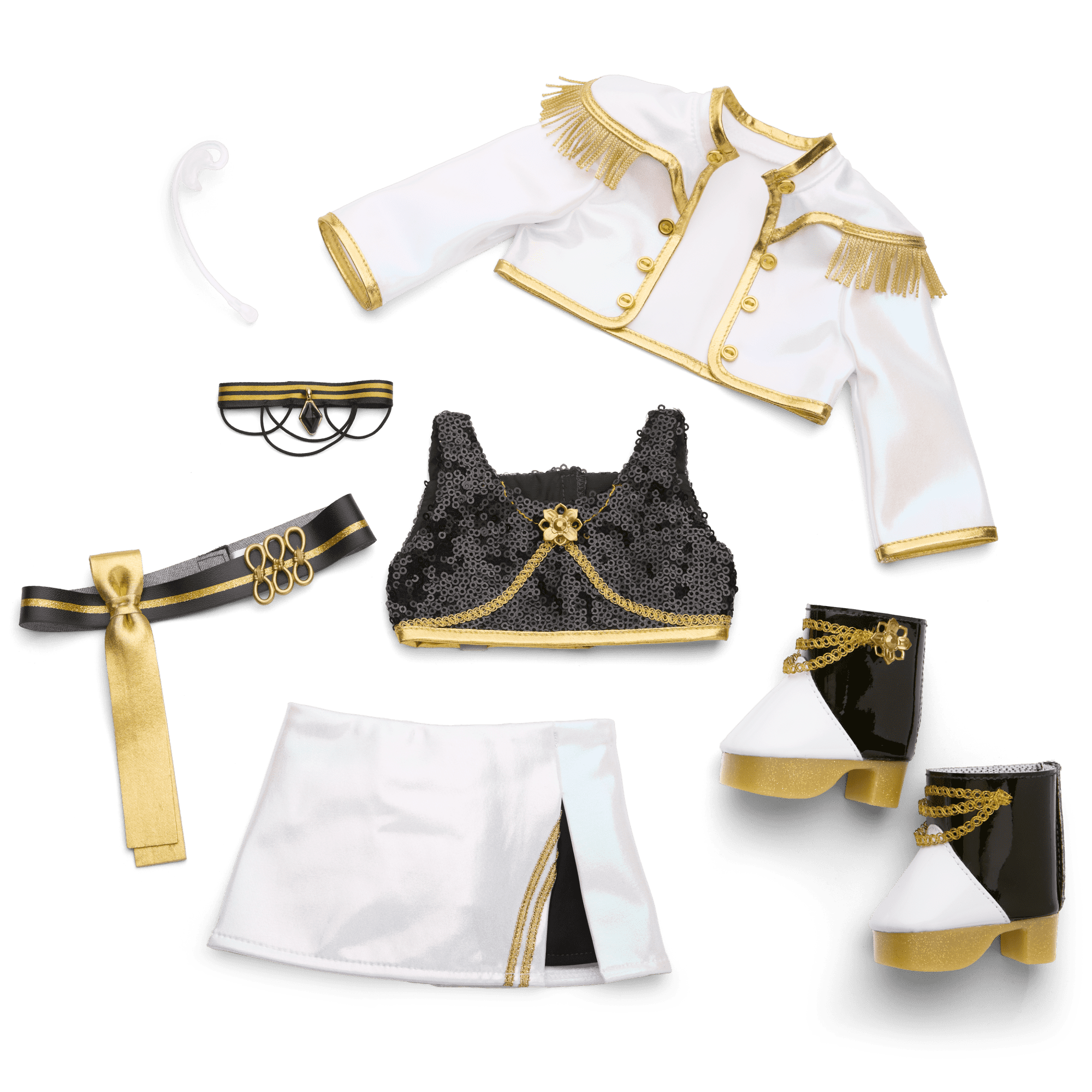 American Girl® x KPop Demon Hunters HUNTR/X Mira “Golden Tour” Outfit for 18-inch Dolls