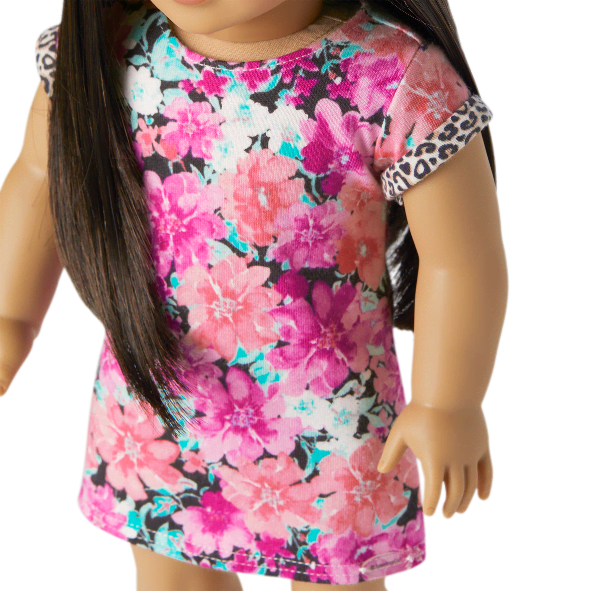Truly Me™ 18-inch Doll #124 with straight black-brown hair