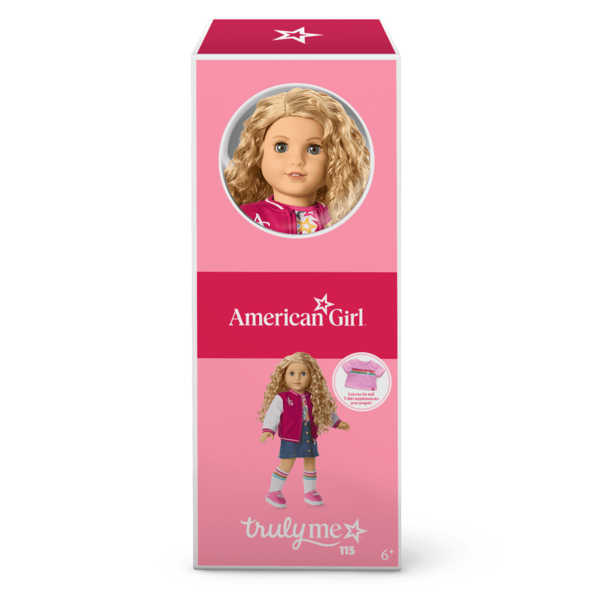 Truly Me™ 18-inch Doll #115 with curly blonde hair