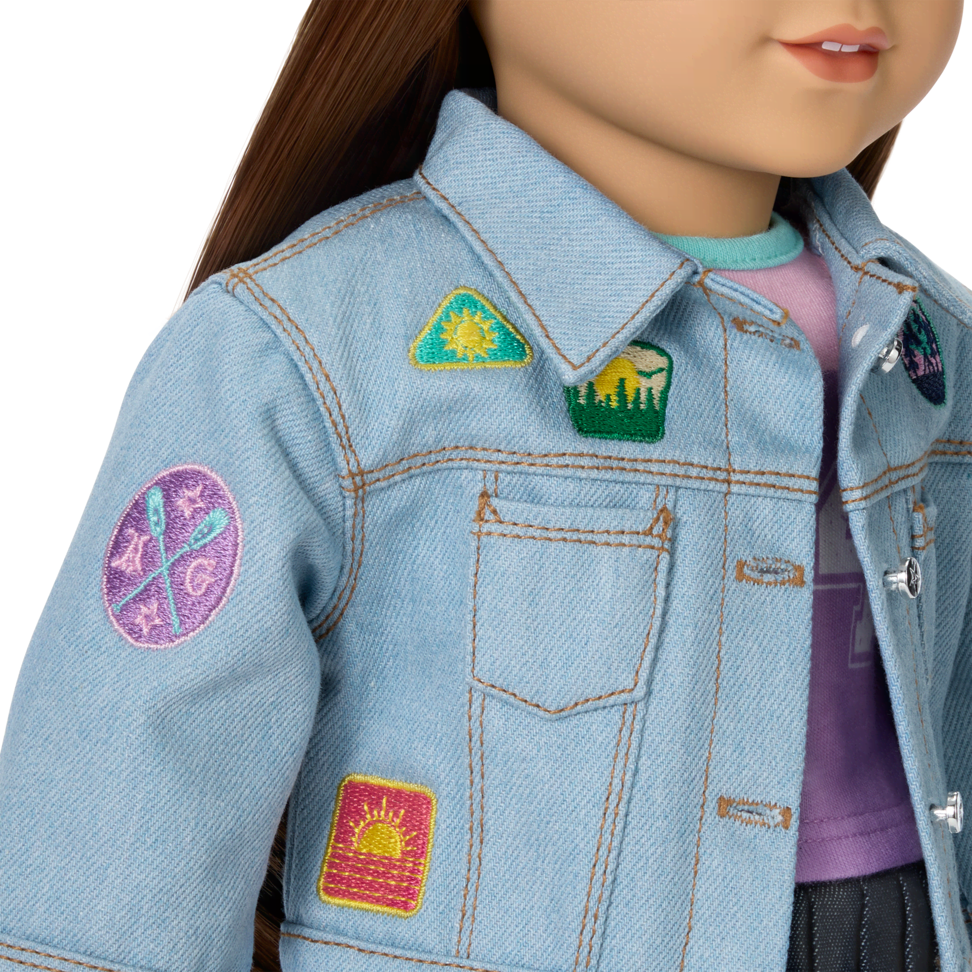 Daisy Davenport’s™ Jean Jacket & Accessories for 18-inch Dolls (Girl of the Year™ 2027)