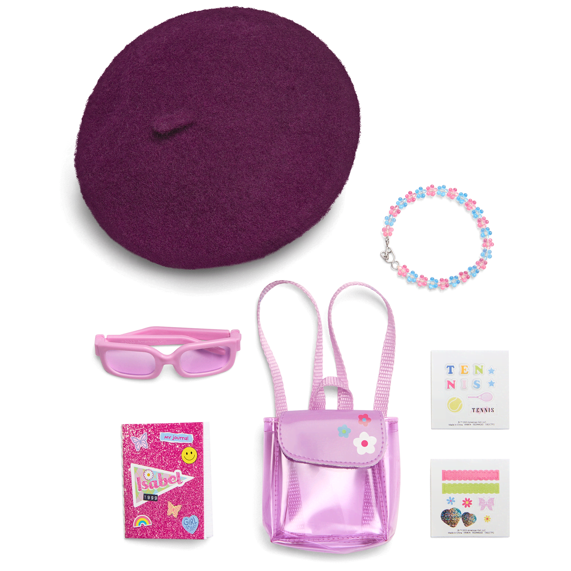 ’90s Twins Isabel’s™ Tennis Gift Set (Historical Characters)