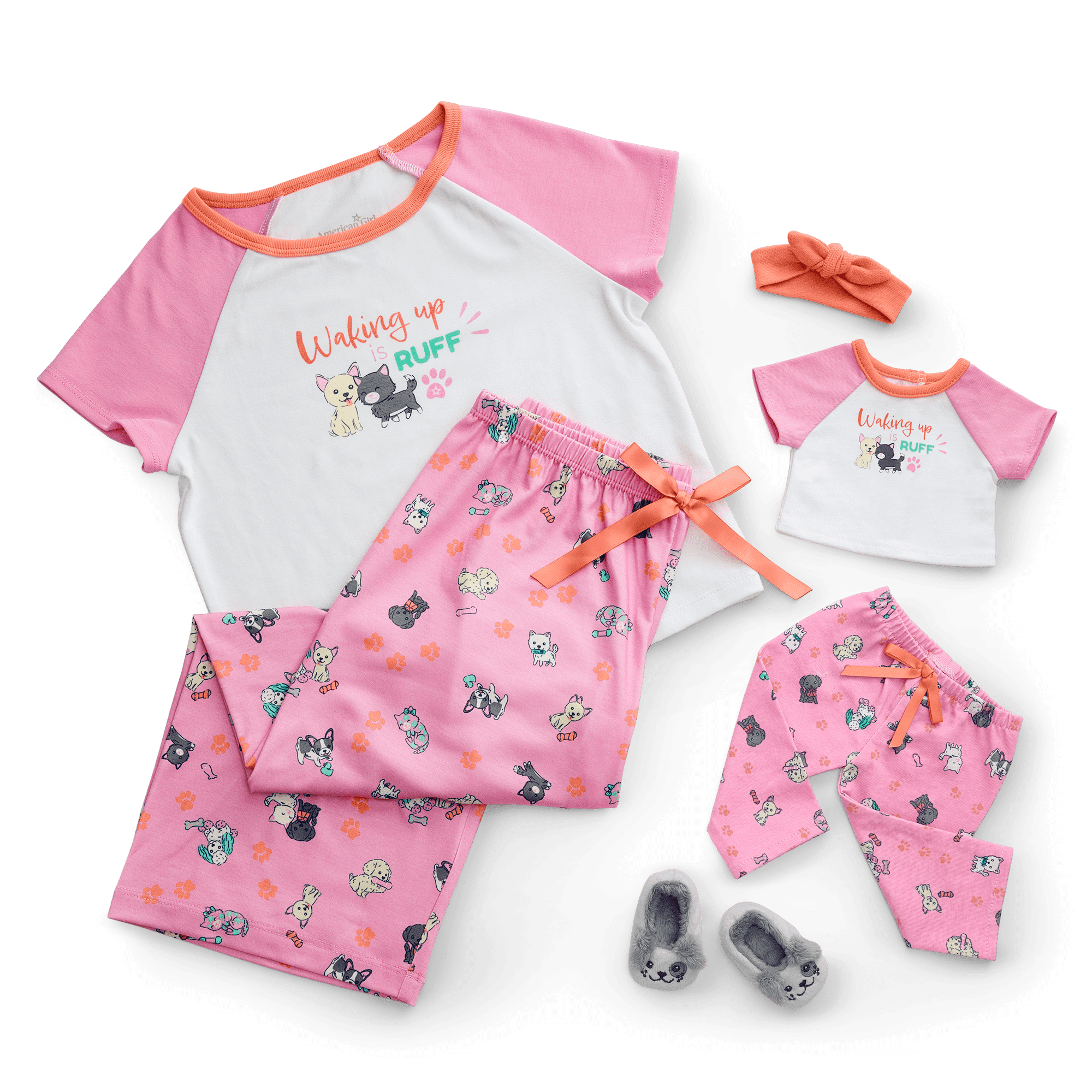 Waking Up Is Ruff PJs for Girls & 18-inch Dolls