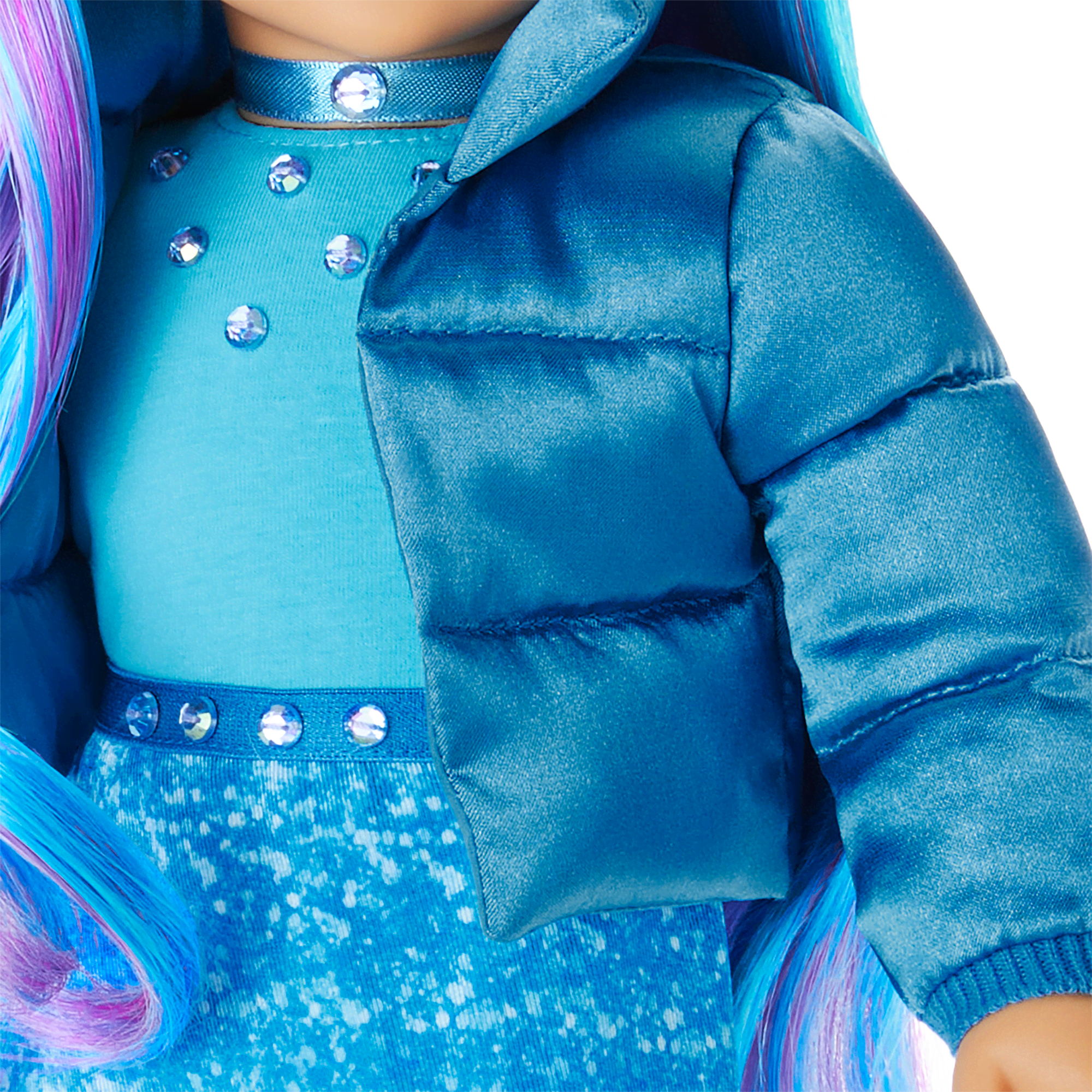 December Blue Beauty Topaz Outfit for 18-inch Dolls