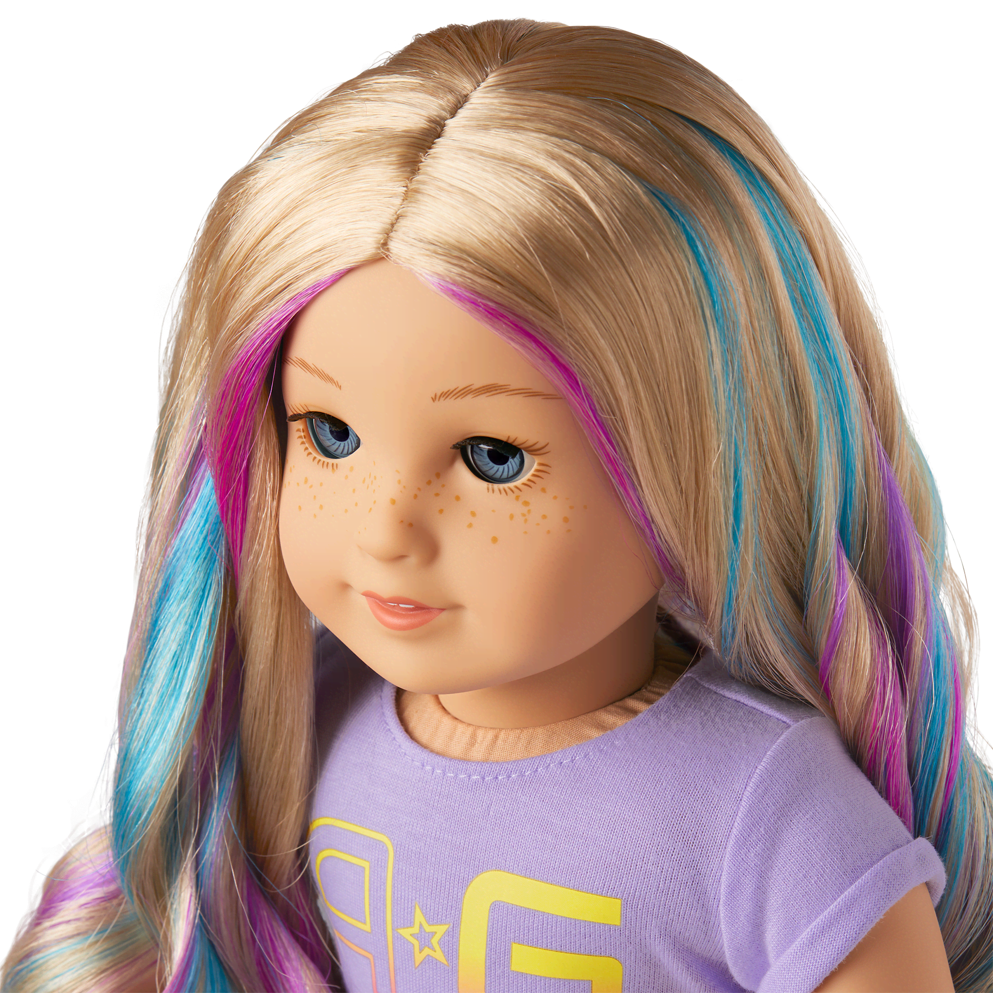 Truly Me™ 18-inch Doll #110 with wavy blonde hair