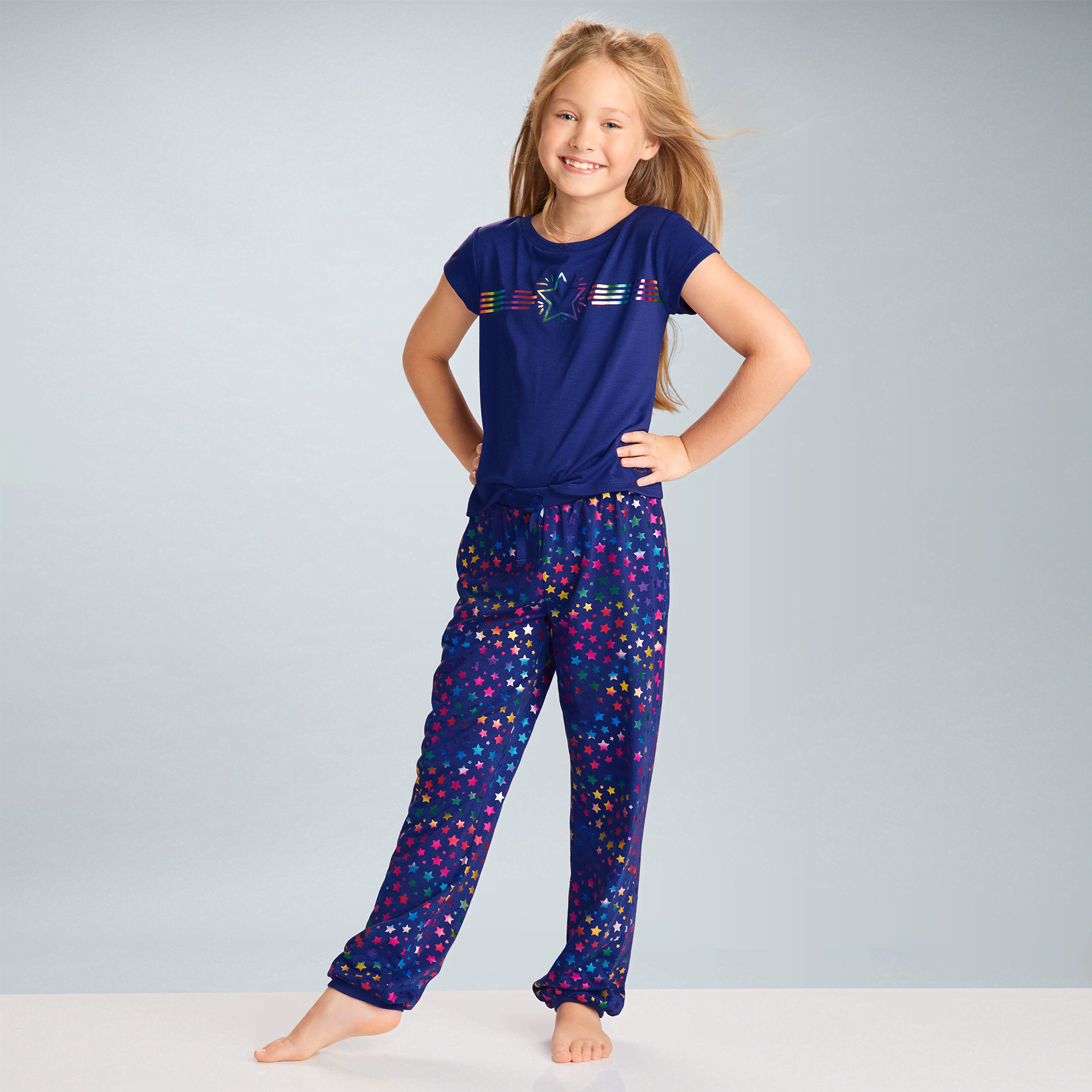Girls star pajamas hotsell