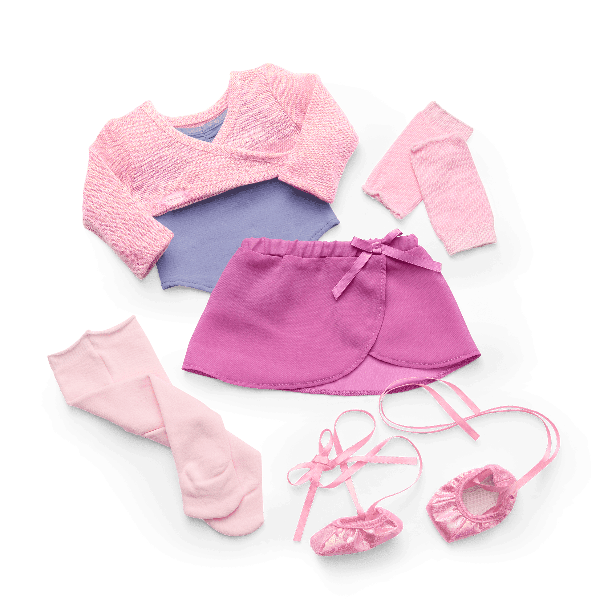 Plié Away Ballet Practice Outfit for 18-inch Dolls