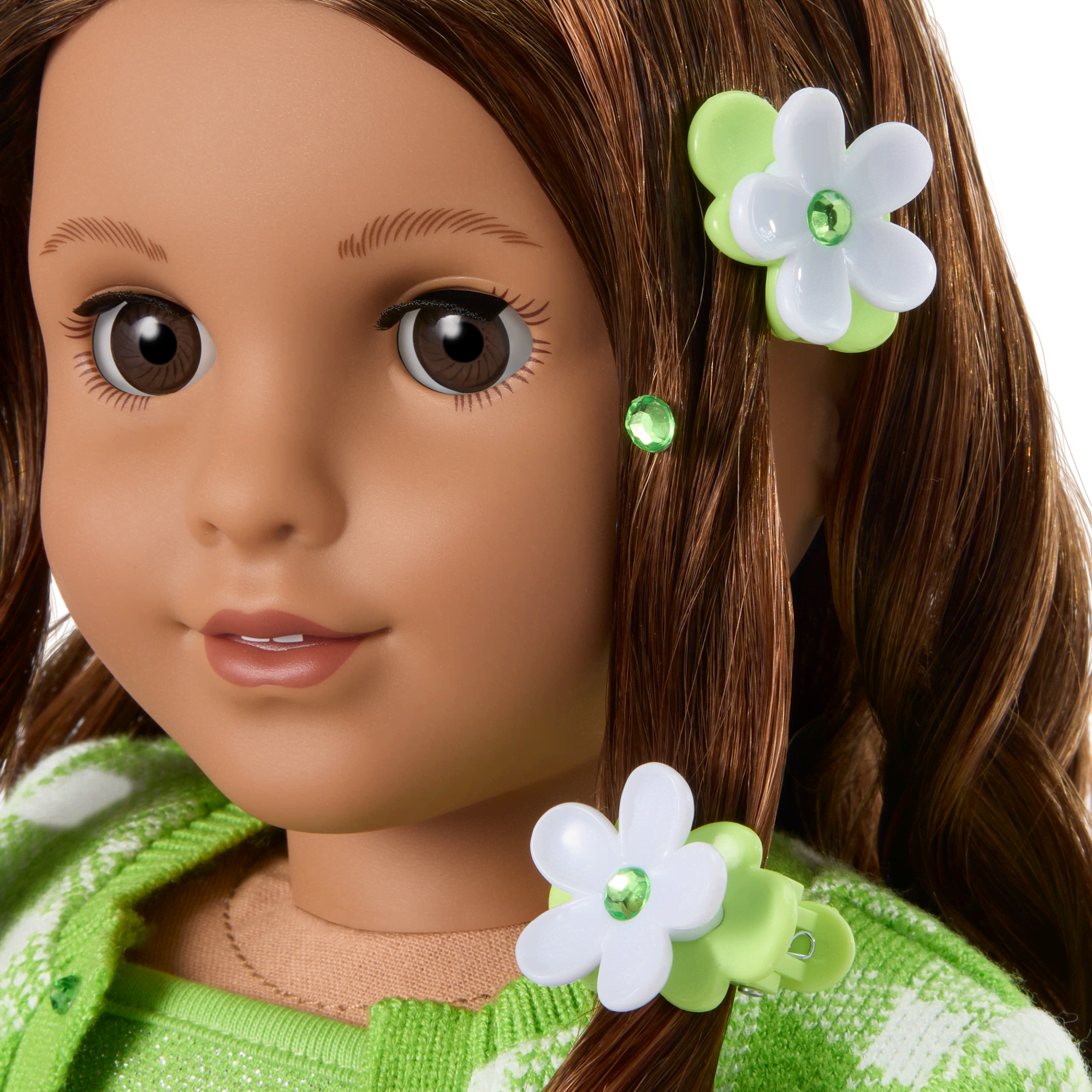 August Peridot Glow Outfit for 18-inch Dolls