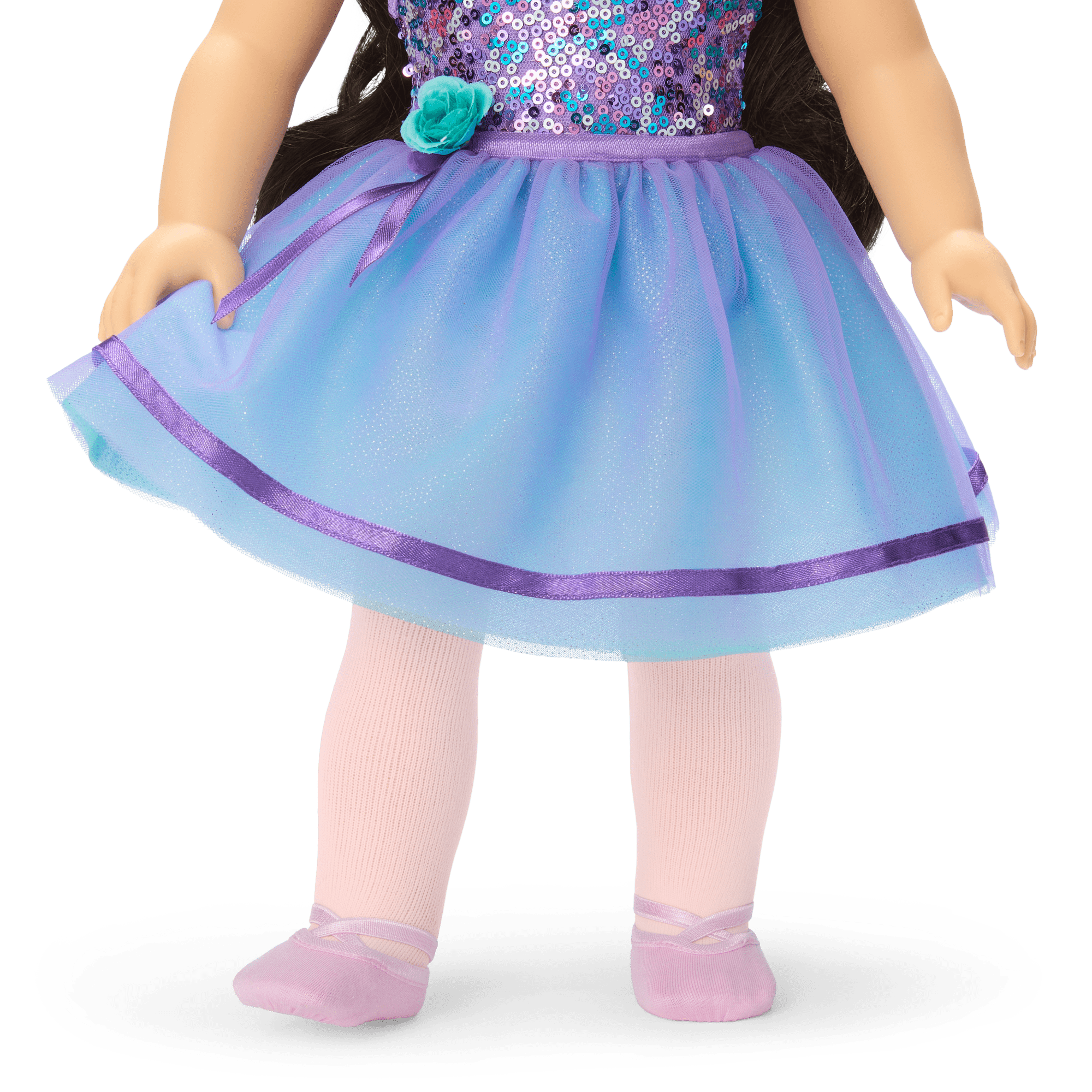 Truly Me™ #111 Doll & Dance All Day Set with wavy black-brown hair