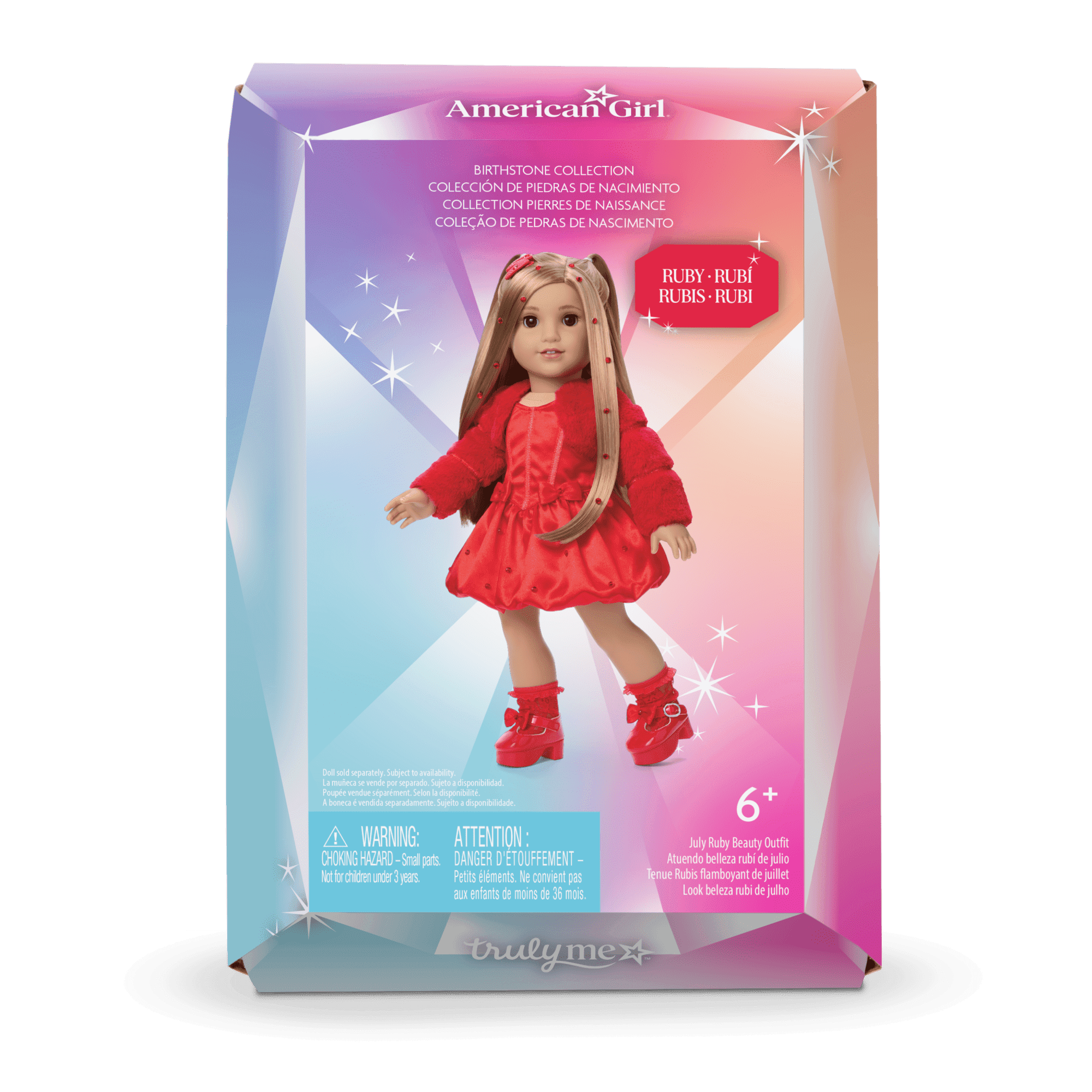 July Ruby Beauty Outfit for 18-inch Dolls
