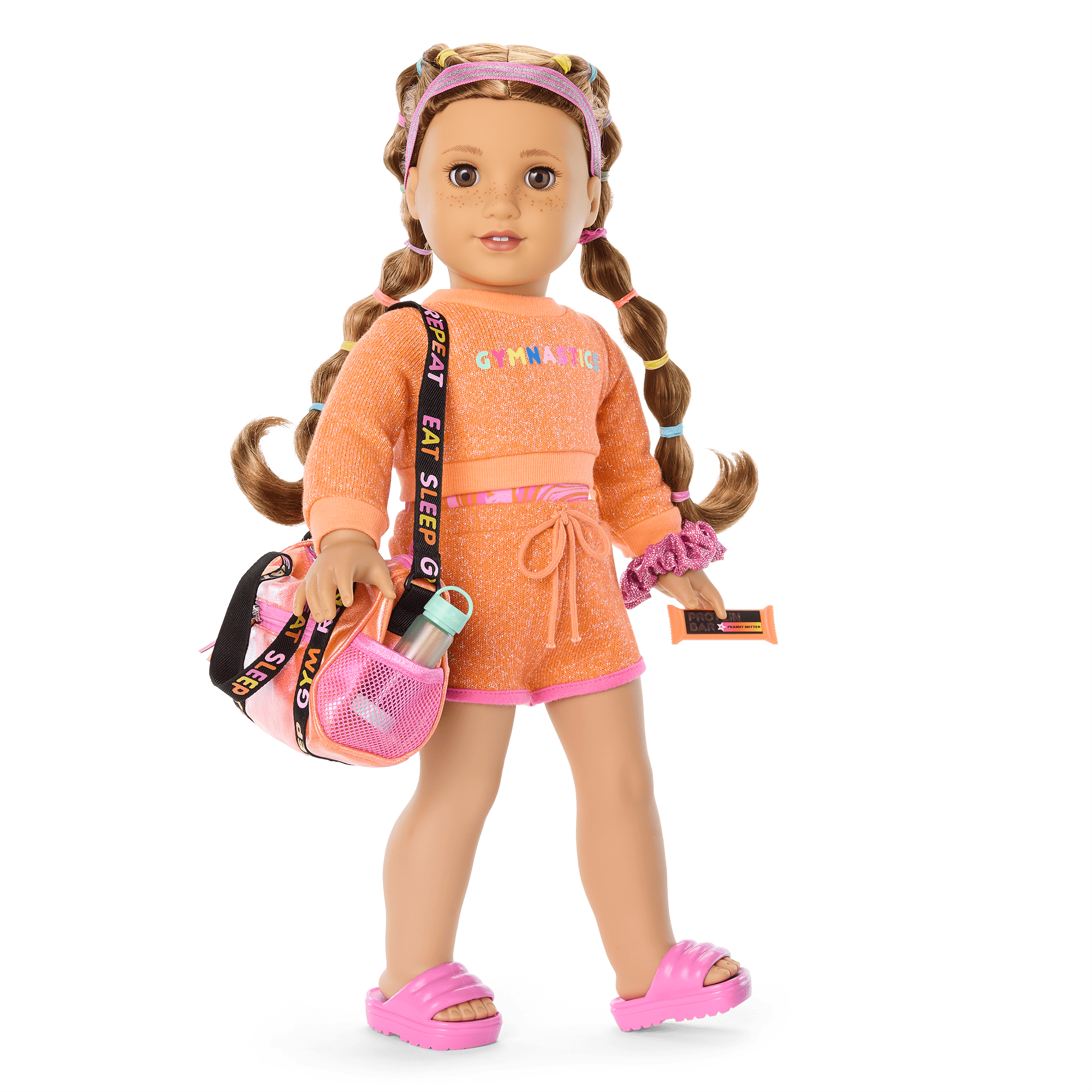 Lila's™ Gym Bag & Gear for 18-inch Dolls (Girl of the Year™ 2024)