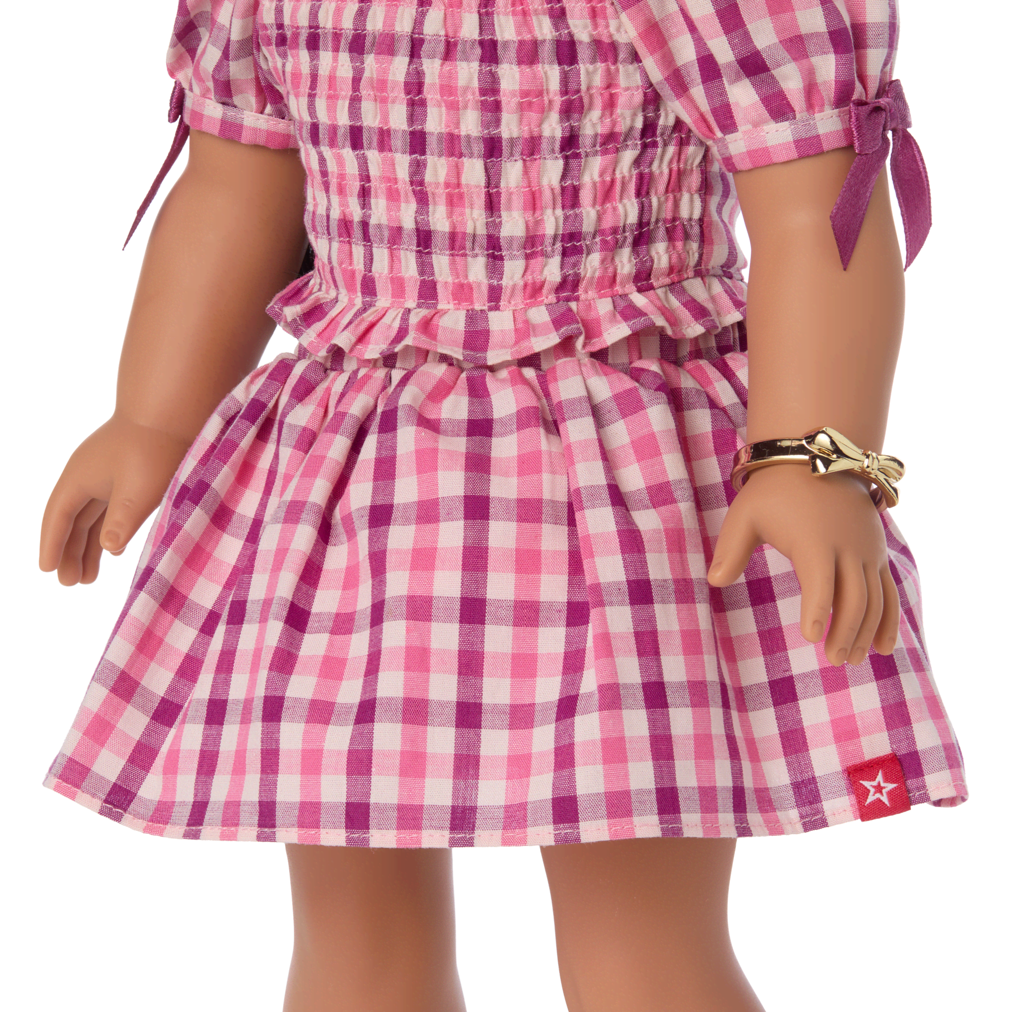 Raquel’s™ Gingham Ruffle Outfit for Girls & 18-inch Dolls + Raquel Doll (Girl of the Year™ 2026)