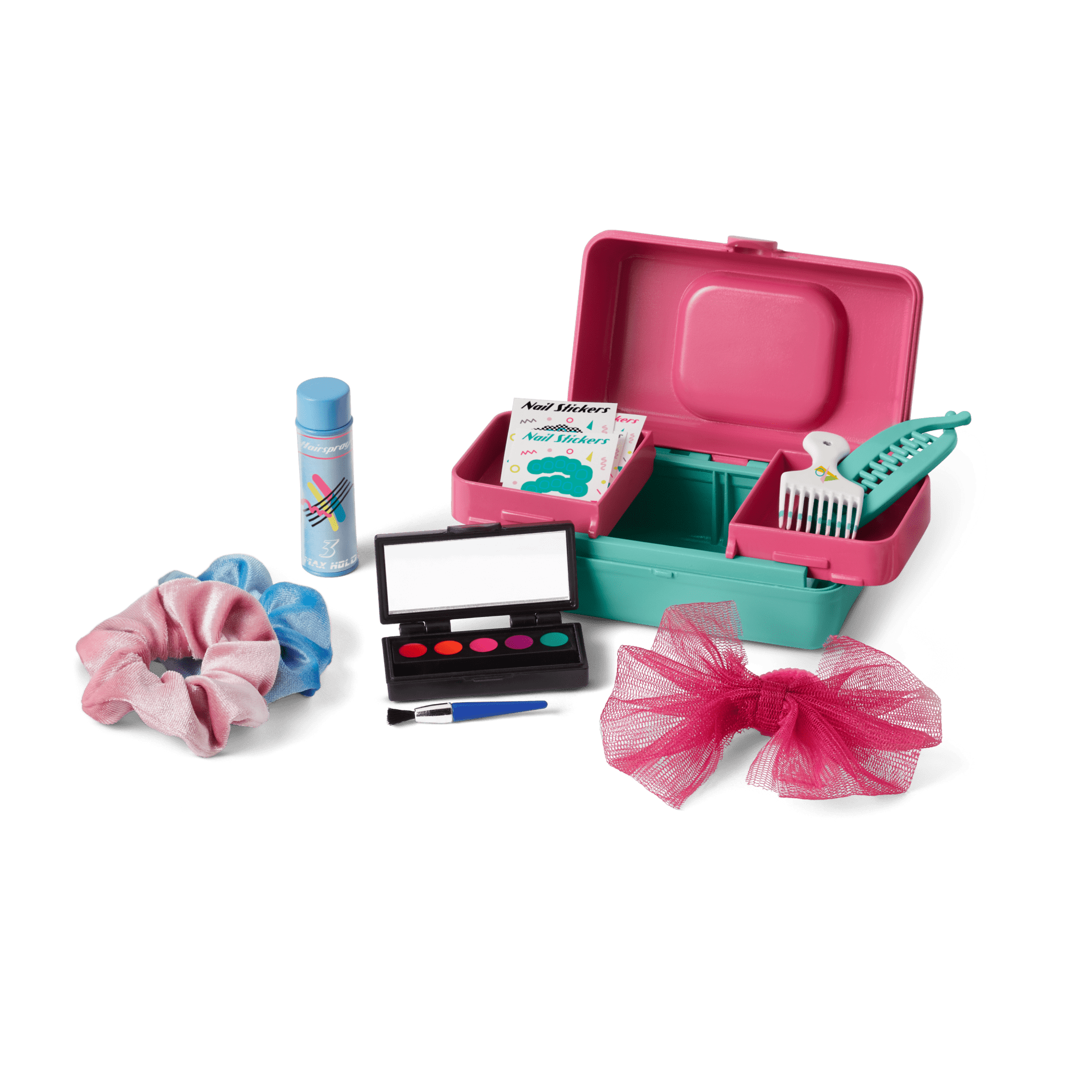 Courtney’s™ Party Dress, Caboodles® & Hair Accessories for 18-inch Dolls (Historical Characters)