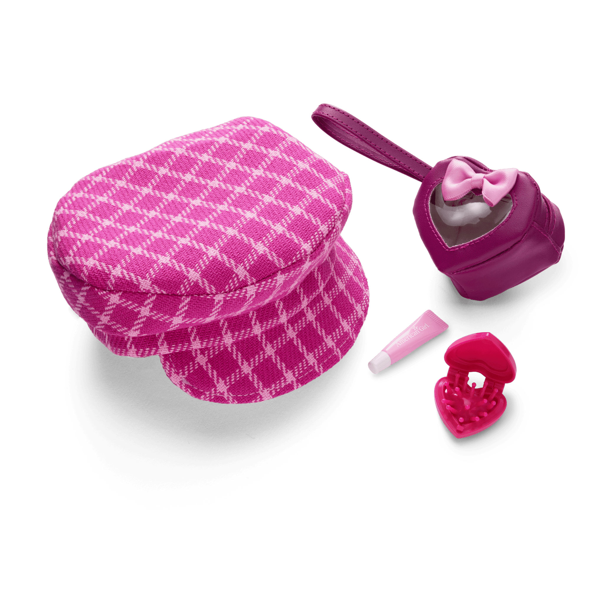 Pink & Preppy Outfit & We Heart Fashion Accessories for 18-inch Dolls