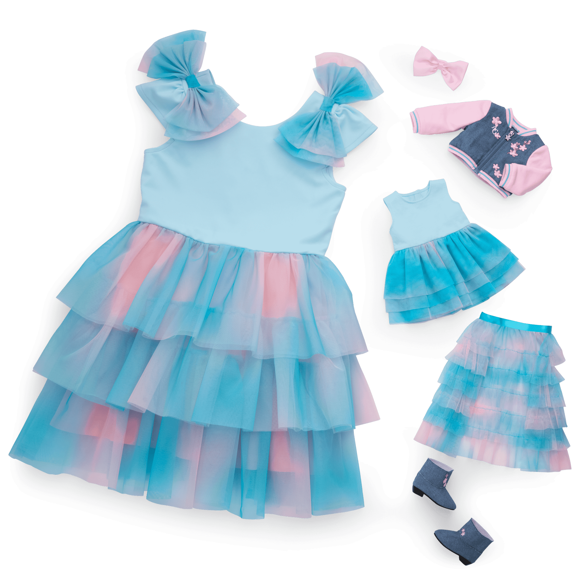 American Girl® x Harlem’s Fashion Row Cherry Blossom Couture Ruffle Dress for Girls & 18-inch Dolls