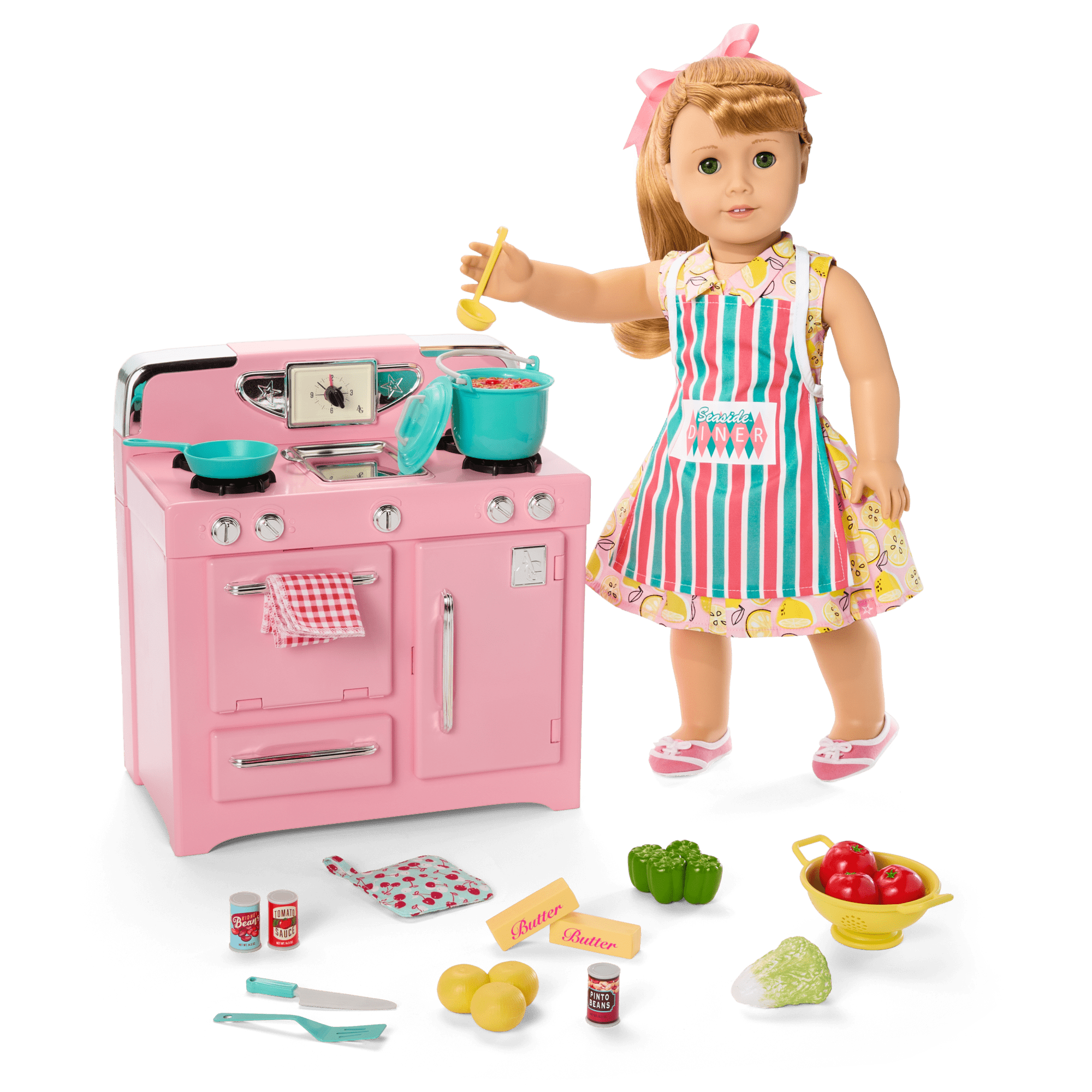 Maryellens Vintage Stove & Accessories for 18-inch Dolls (Historical Characters) Maryellens Vintage Stove & Accessories for 18-inch Dolls (Historical Characters)