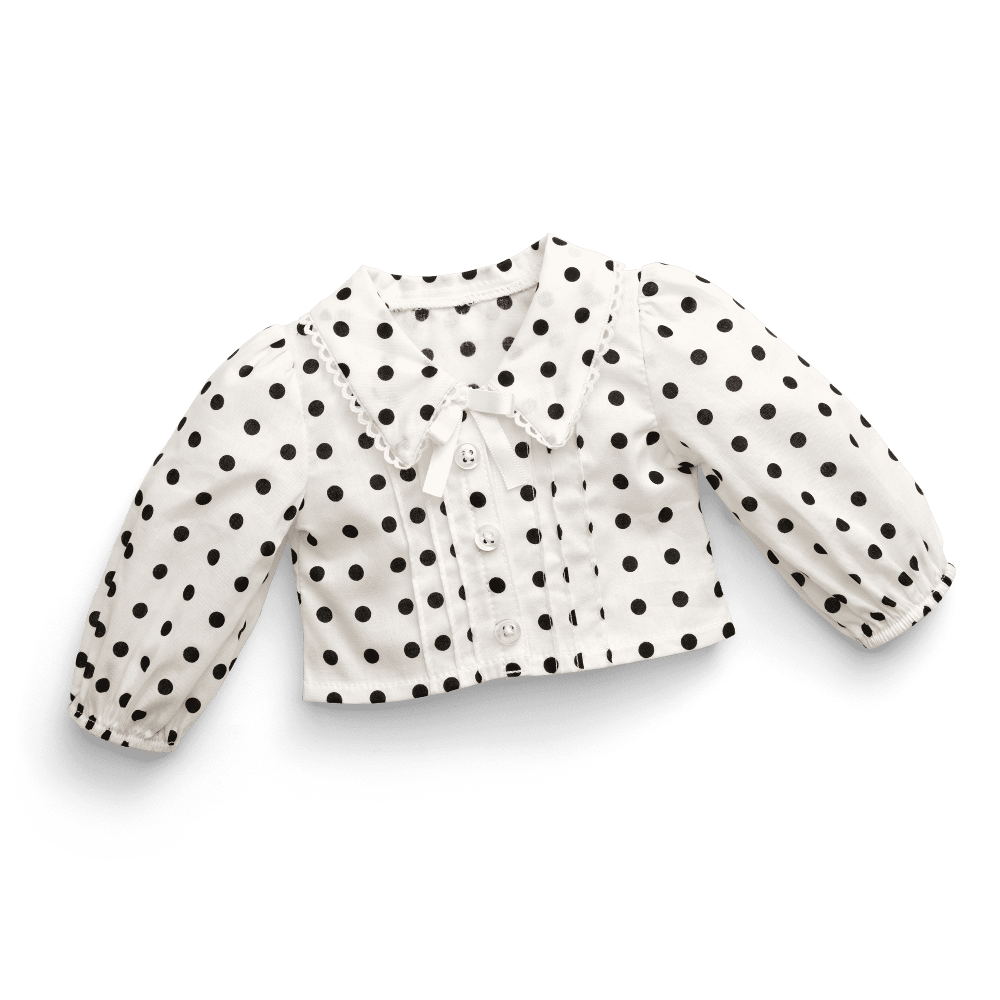 American Girl® x J.Crew Puff-Sleeve Polka-Dot Top for 18-inch Dolls