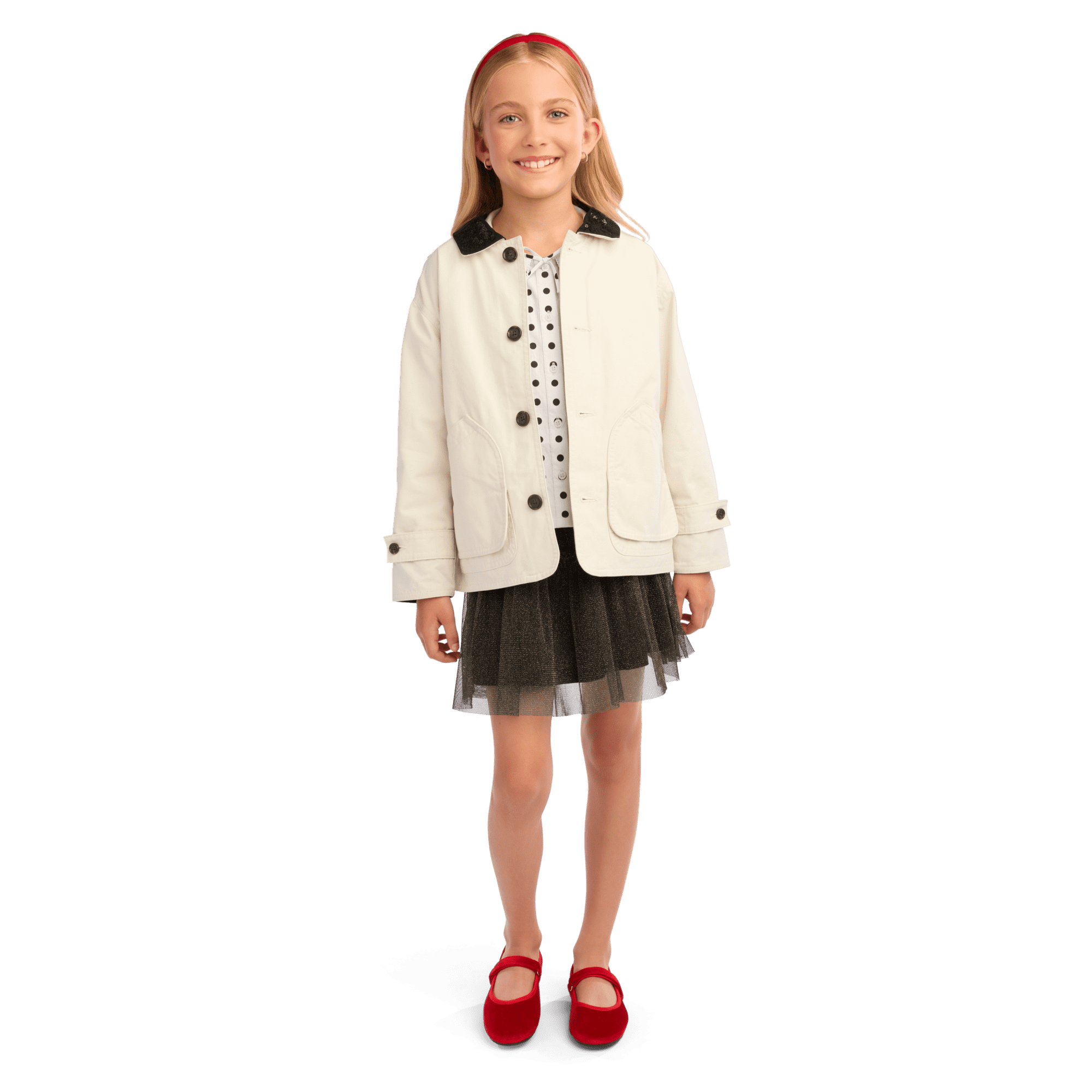 American Girl® x J.Crew Embellished Barn Jacket™ for Girls