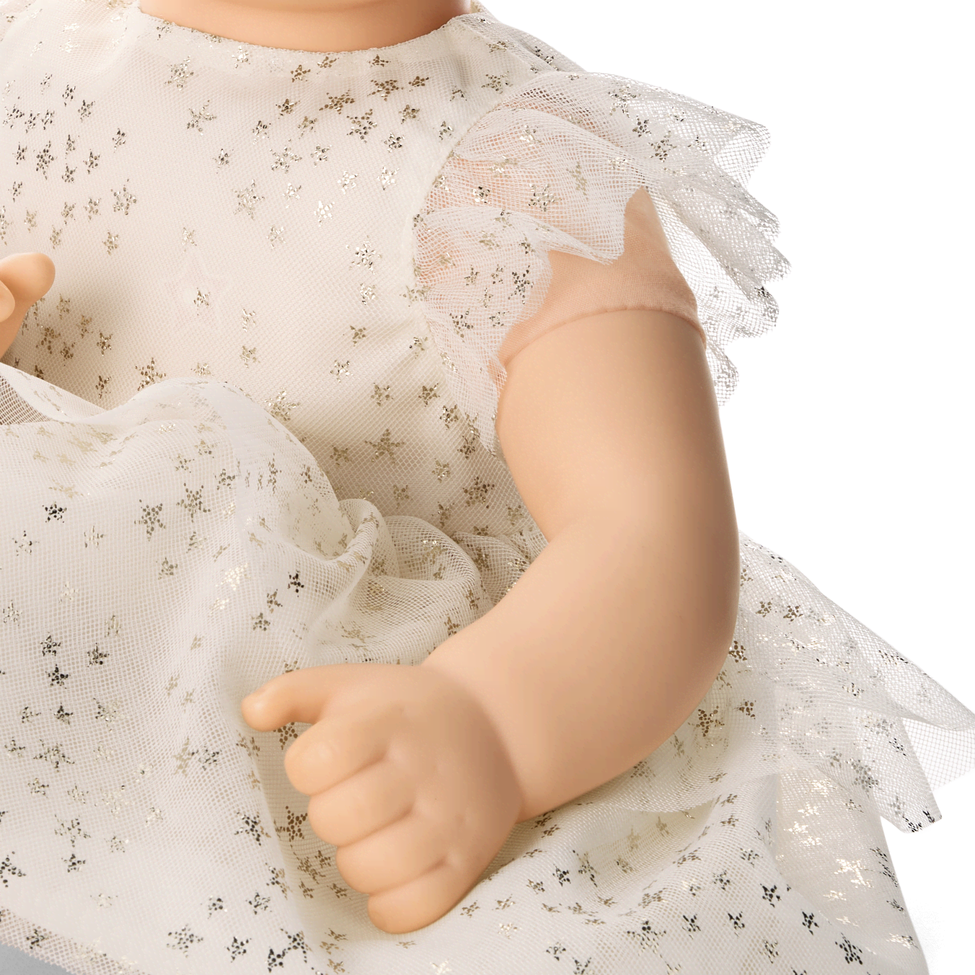 American Girl® x Janie and Jack Sparkly Cream Celebration Dress for Bitty Baby® Dolls