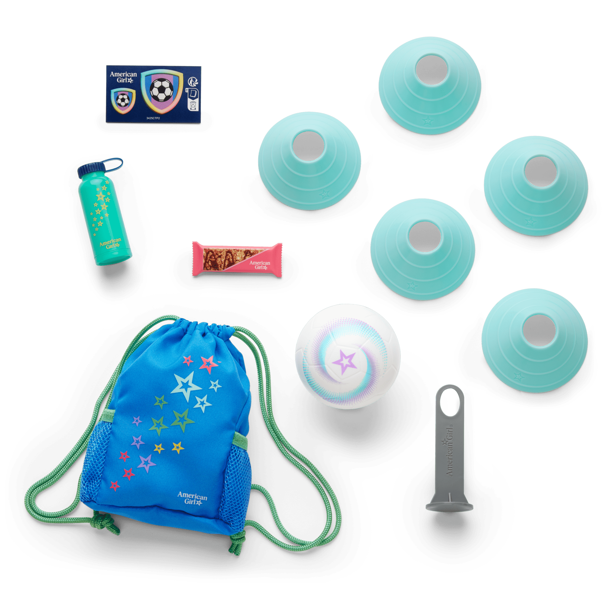 Daisy Davenport’s™ Soccer Net Set & Uniform Bundle for 18-inch Dolls (Girl of the Year™ 2027)