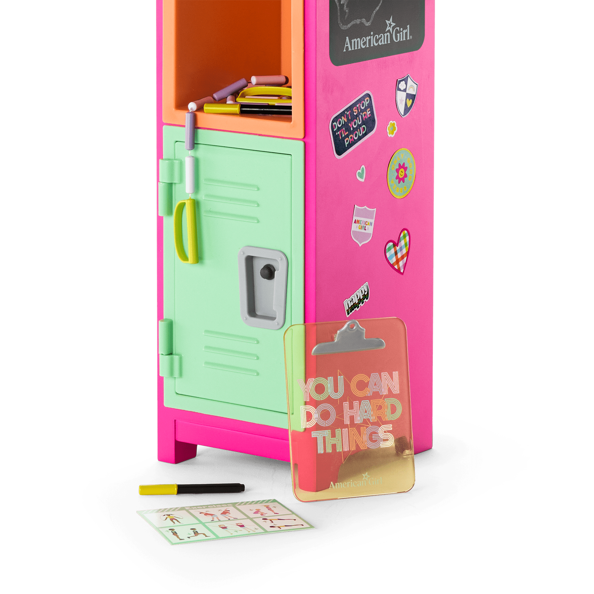 American girl school locker set discount