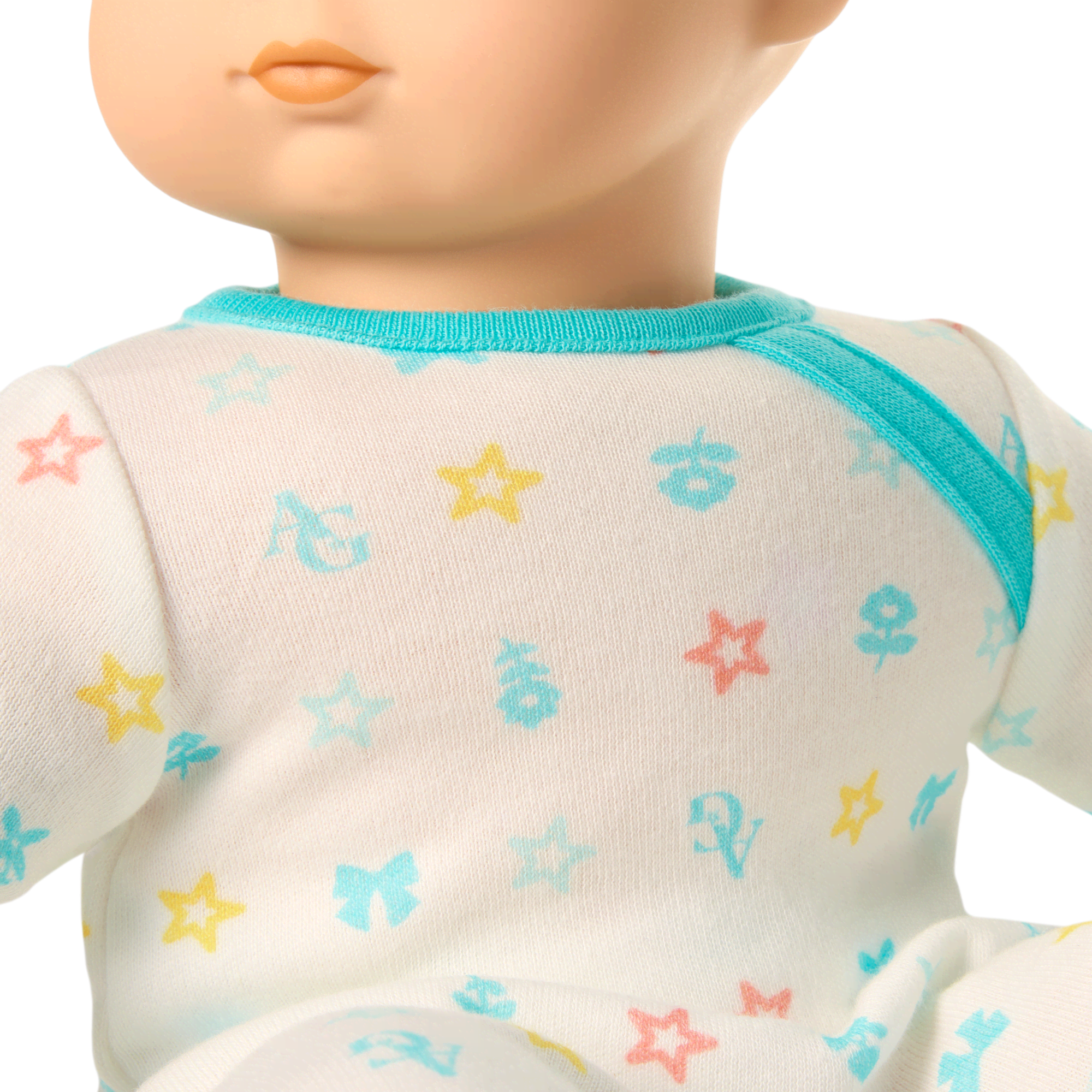 Bitty Baby® Doll #6 with red hair in Pastel Blue