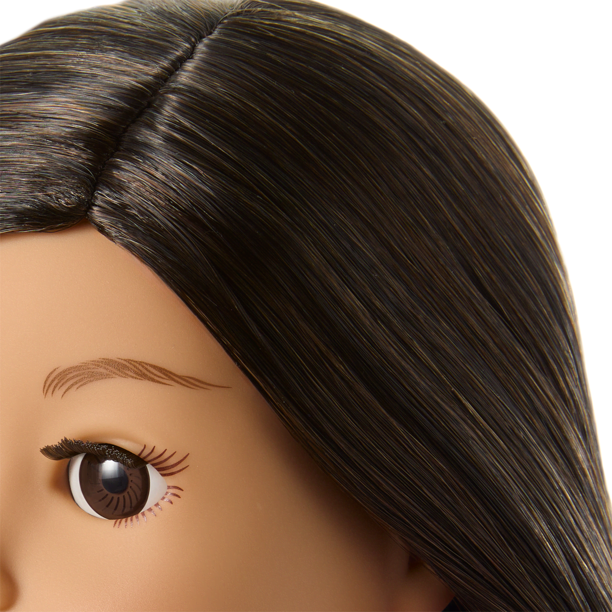 Truly Me™ 18-inch Doll #124 with straight black-brown hair