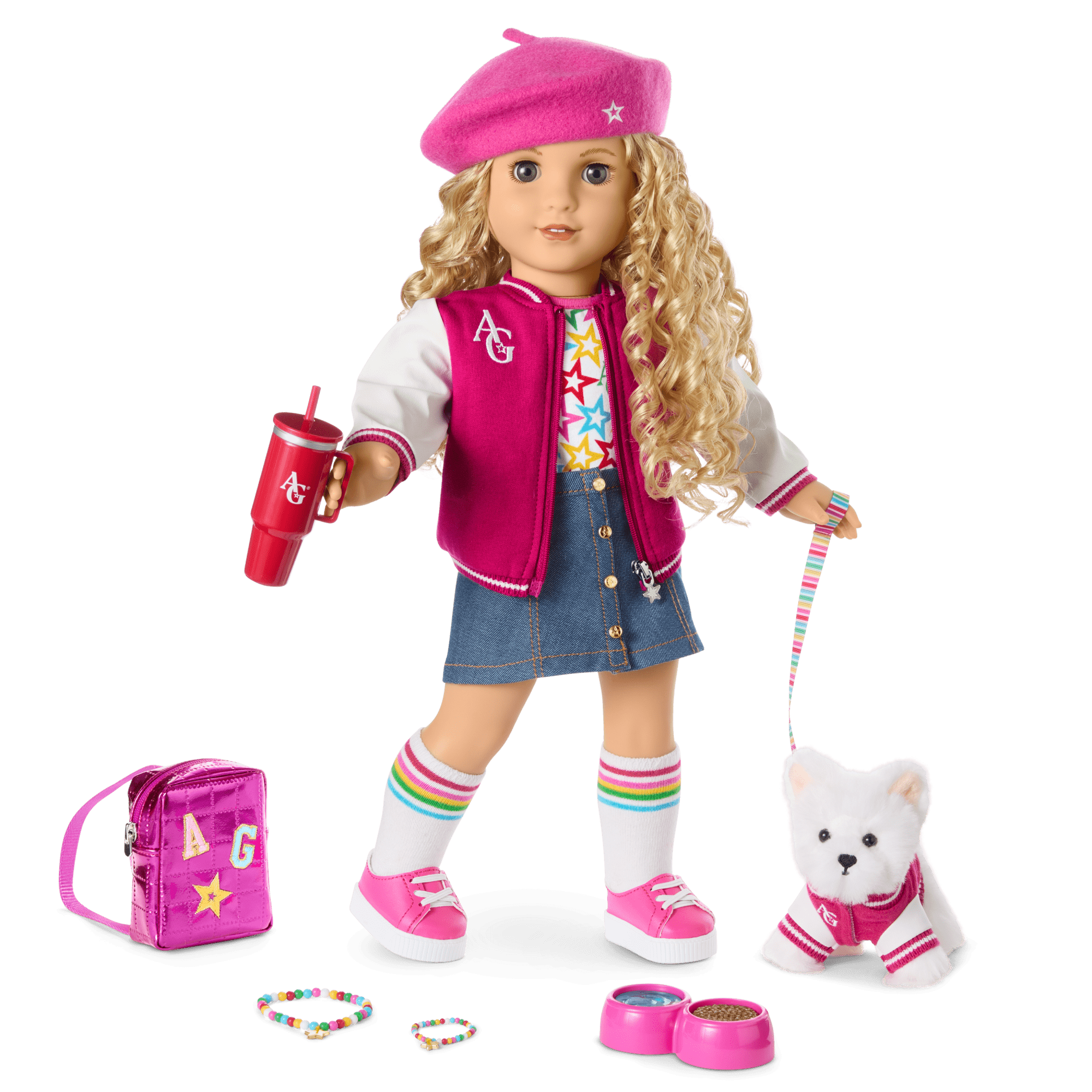 Truly Me™ 18-inch Doll #115 with curly blonde hair