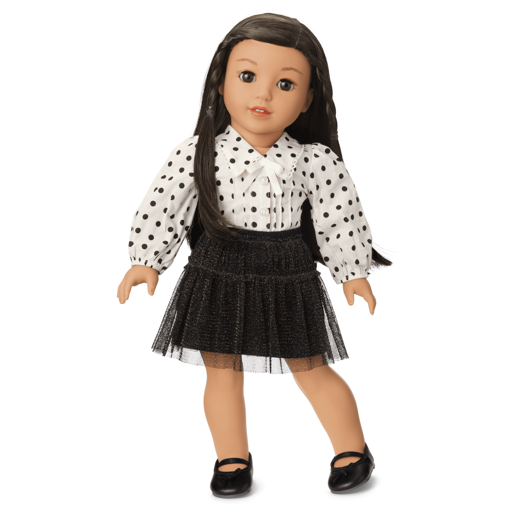 American Girl® x J.Crew Puff-Sleeve Polka-Dot Top & Tulle Skirt Bundle for 18-inch Dolls