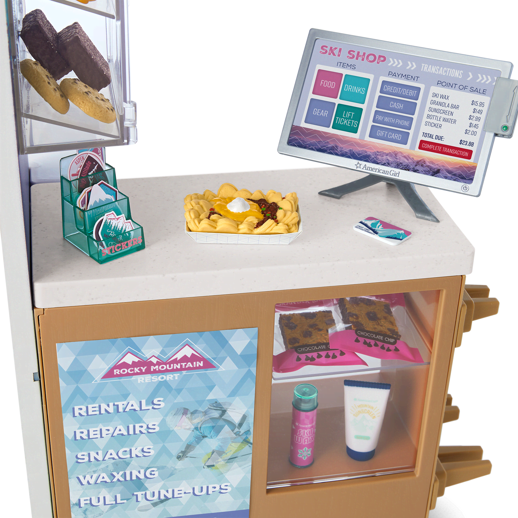 Ski & Snack Shop for 18-inch dolls