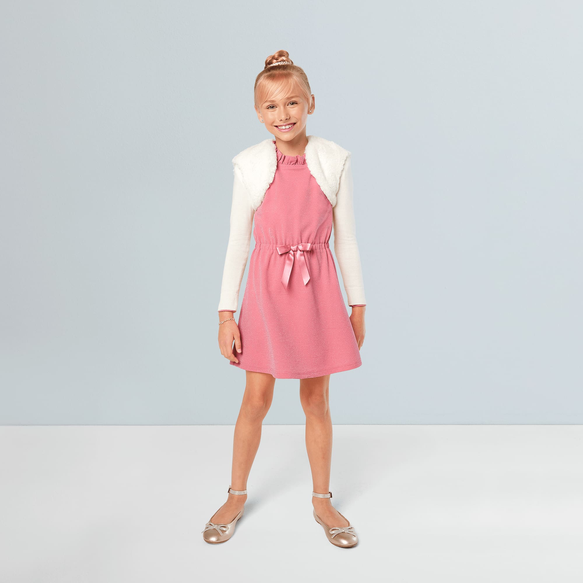 American Girl® x Something Navy Frosty Faux-Fur Shrug for Girls