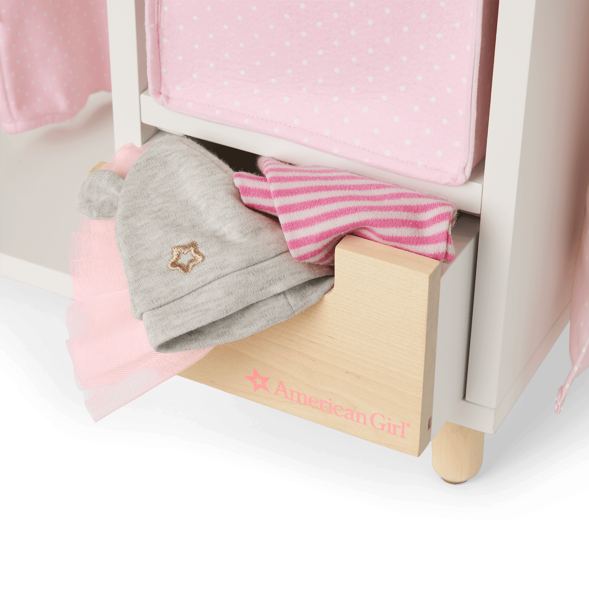 Dots & Blooms Changing Table with Storage