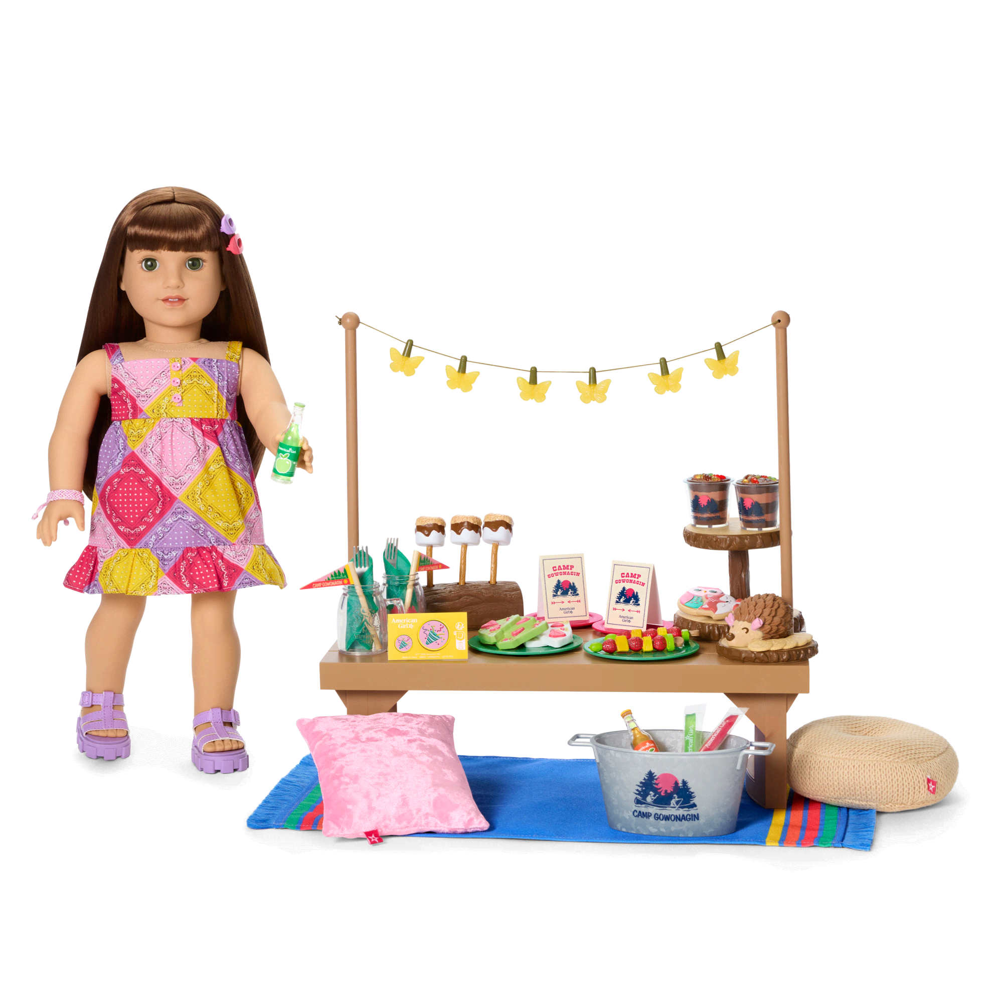 Daisy Davenport’s™ Party Table & Snacks for 18-inch Dolls (Girl of the Year™ 2027)