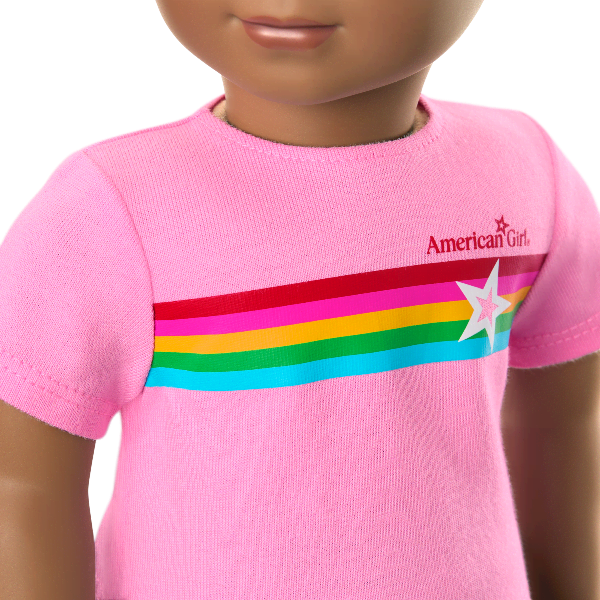 Truly Me™ 18-inch Doll #113 with curly dark-brown hair