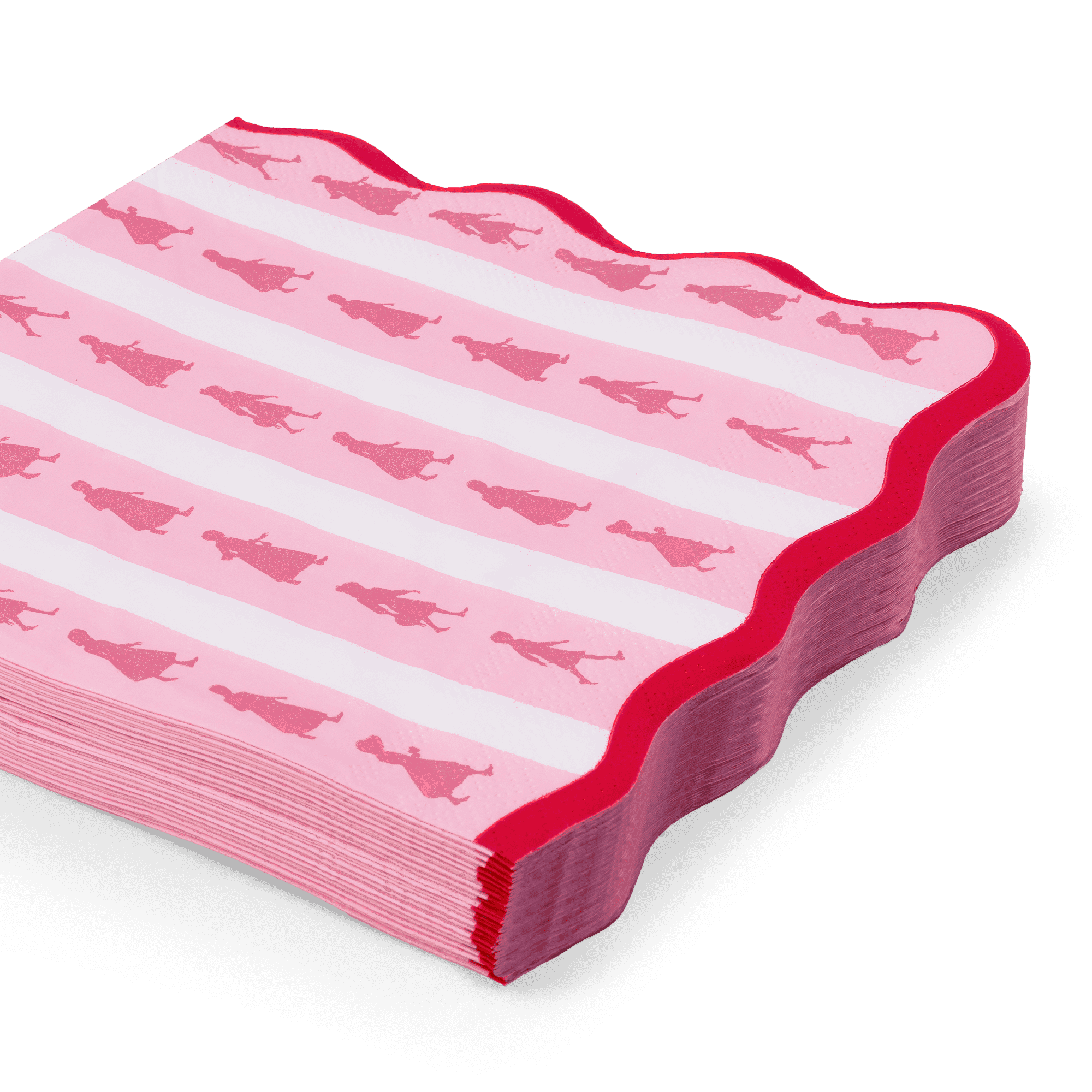 American Girl™ x Bonjour Fête Pink Stripe Large Napkins (Set of 20)